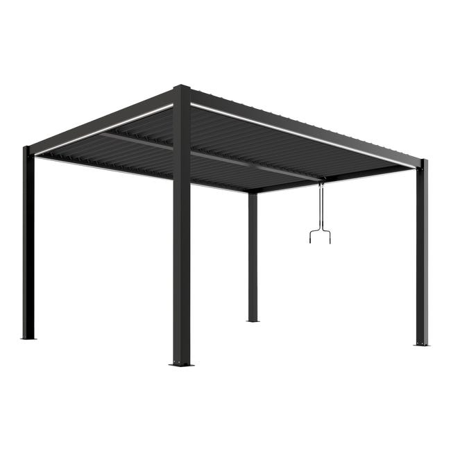 Pawilon ogrodowy luxe 3x4 m antracytowy 86508673