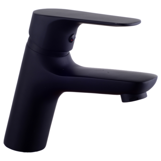 Bateria umywalkowa czarna 15 cm Sigma Liveno