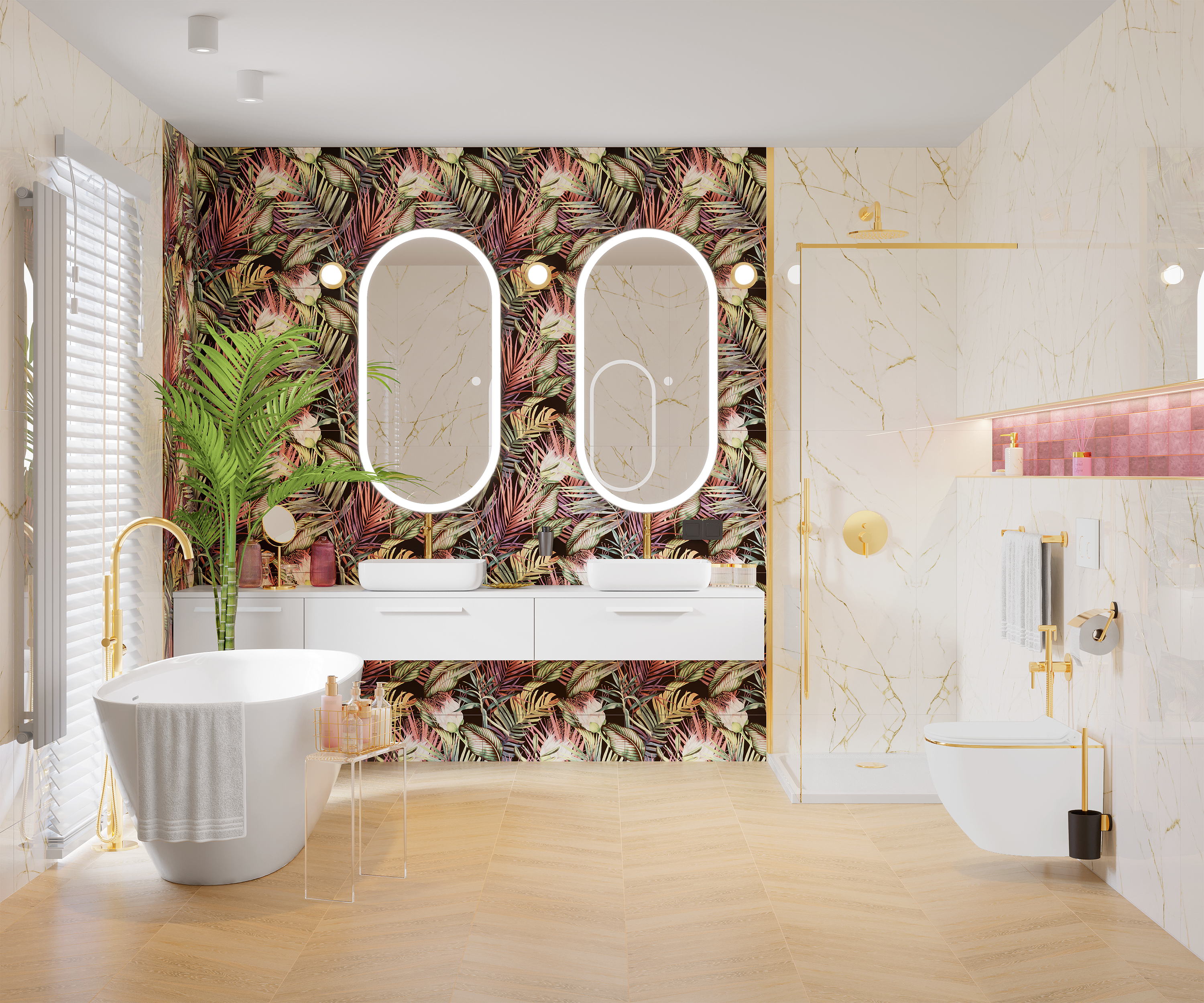 Bateria umywalkowa wysoka złota Simplon Omnires - 3