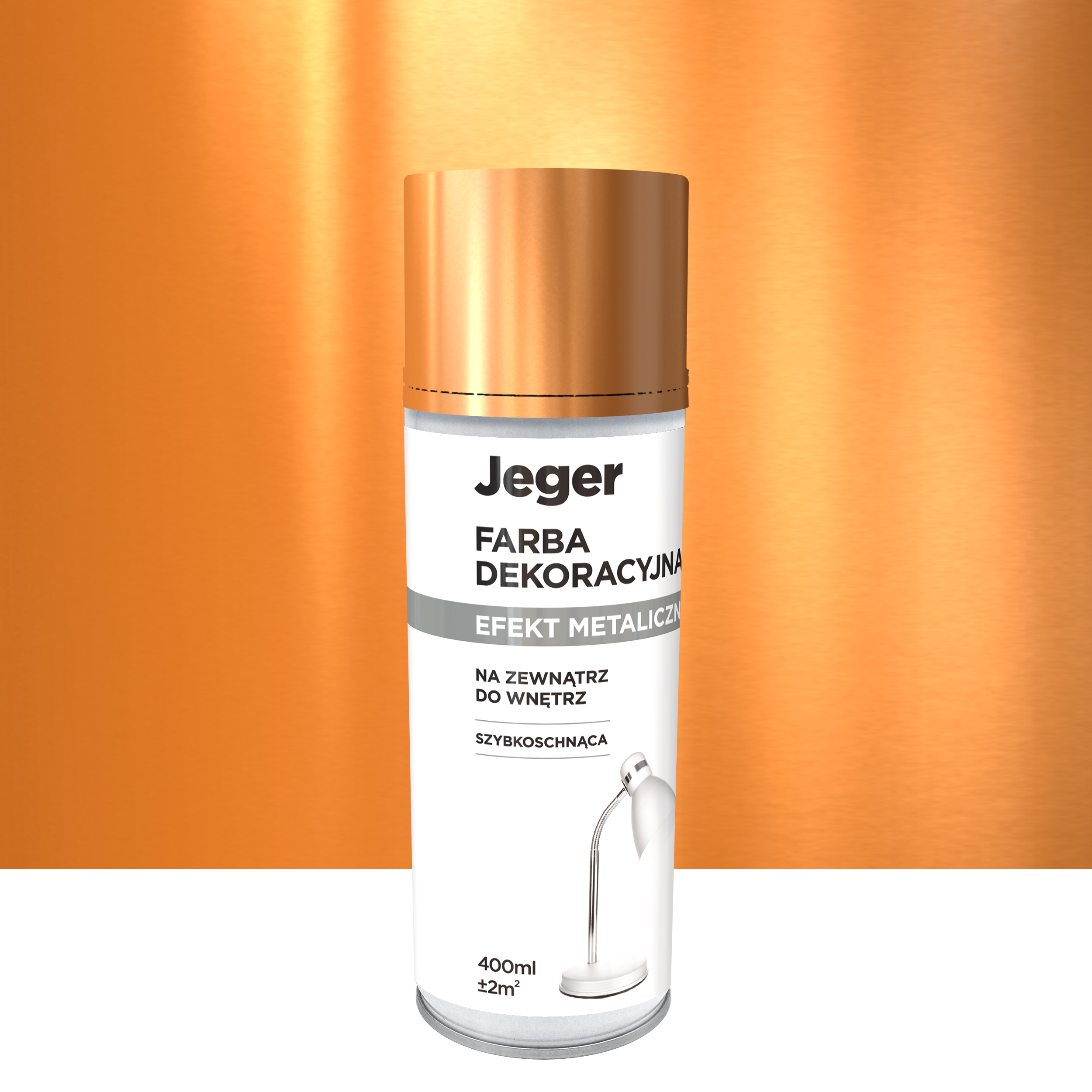 Spray kolor miedź 0.4 l metaliczny Jeger