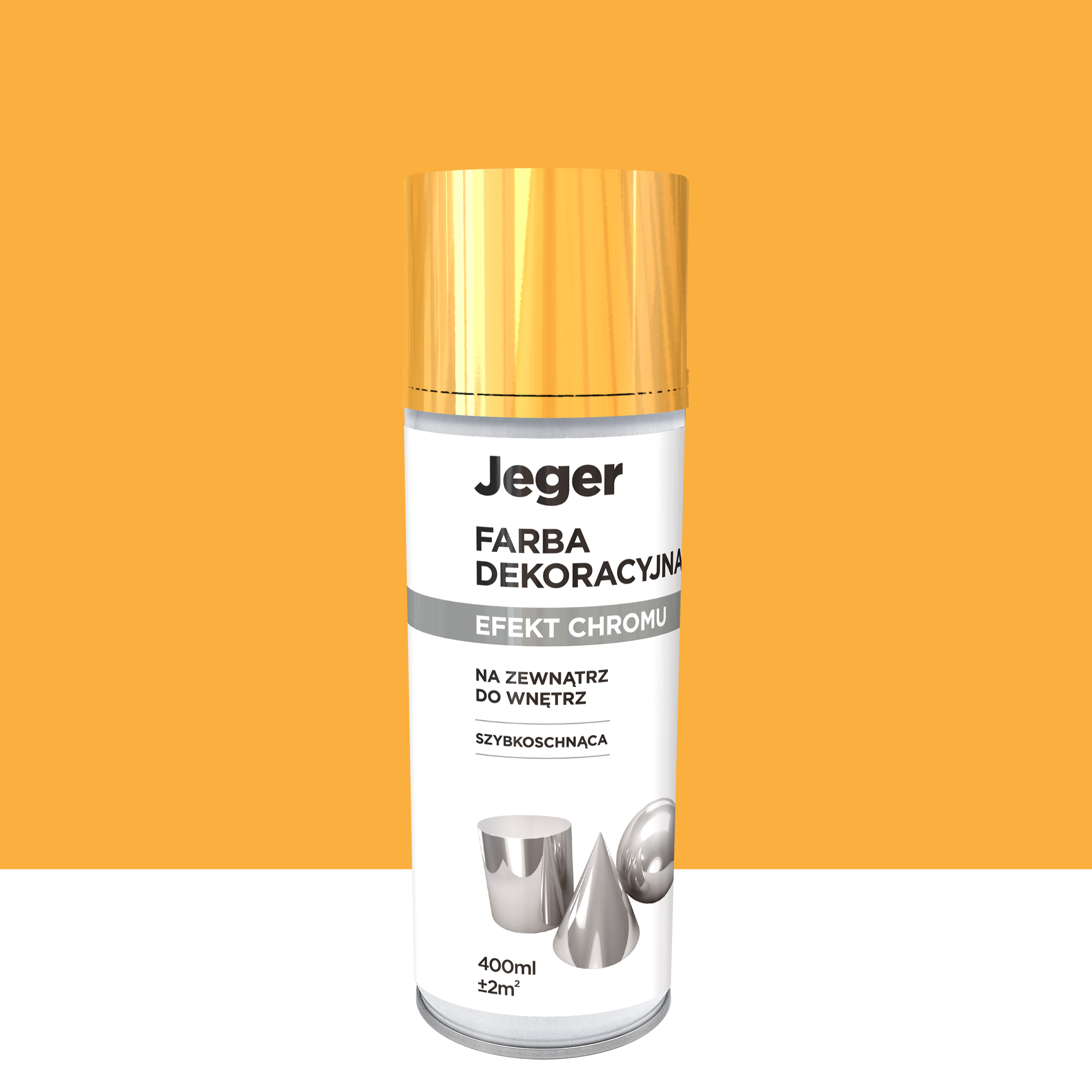 Spray 0.4 l złoty metalizowany Jeger