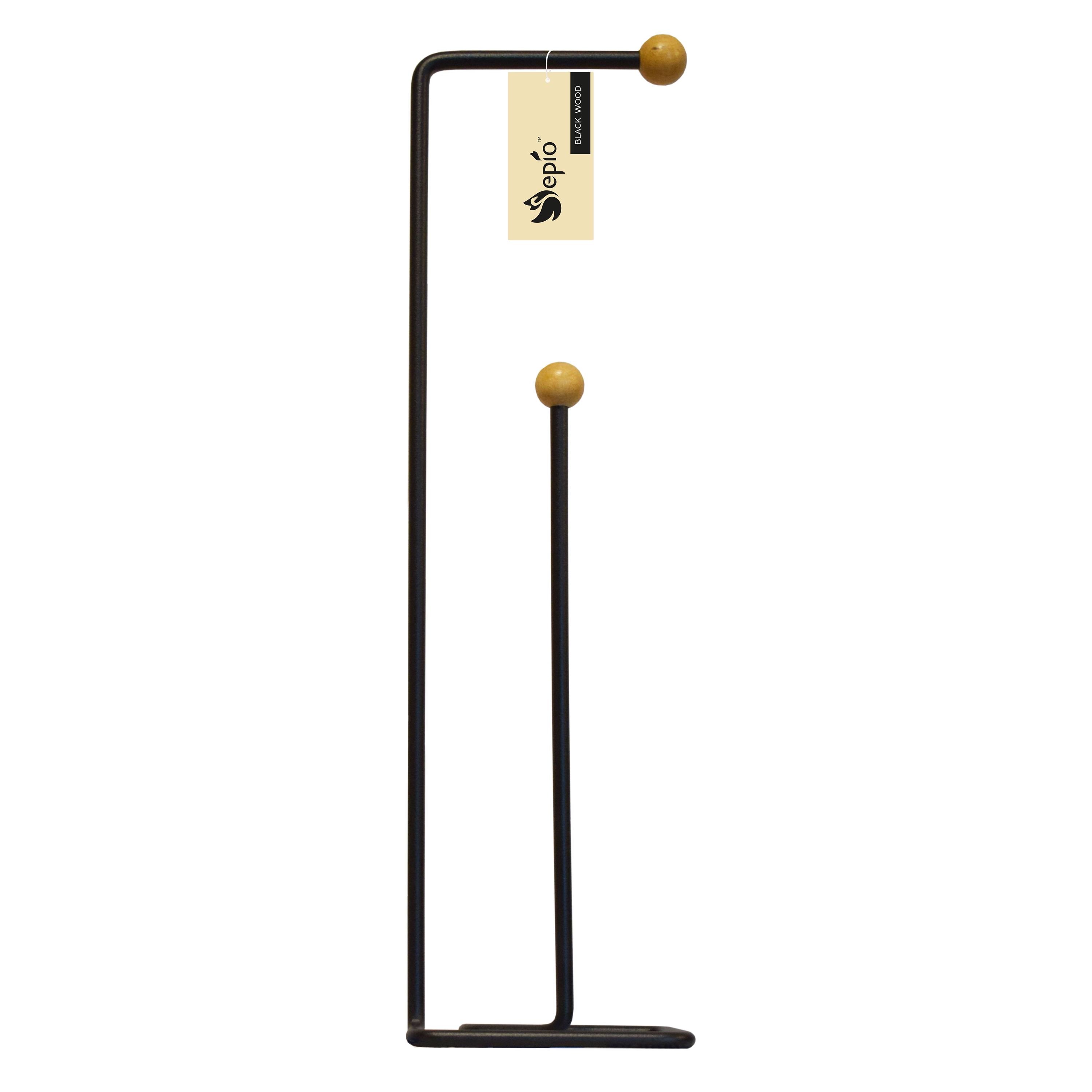 Stojak na papier toaletowy Model 205 Black Wood Sepio - 3