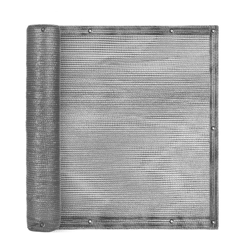 Osłona balkonowa oczkowana 1.5x25 m szara