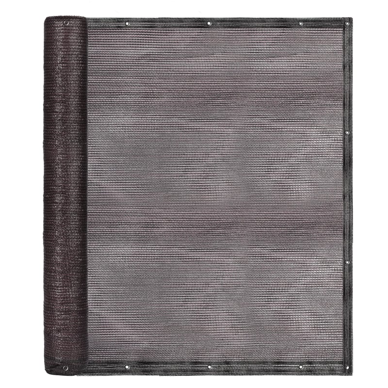 Osłona balkonowa oczkowana 1.5x25 m brązowa