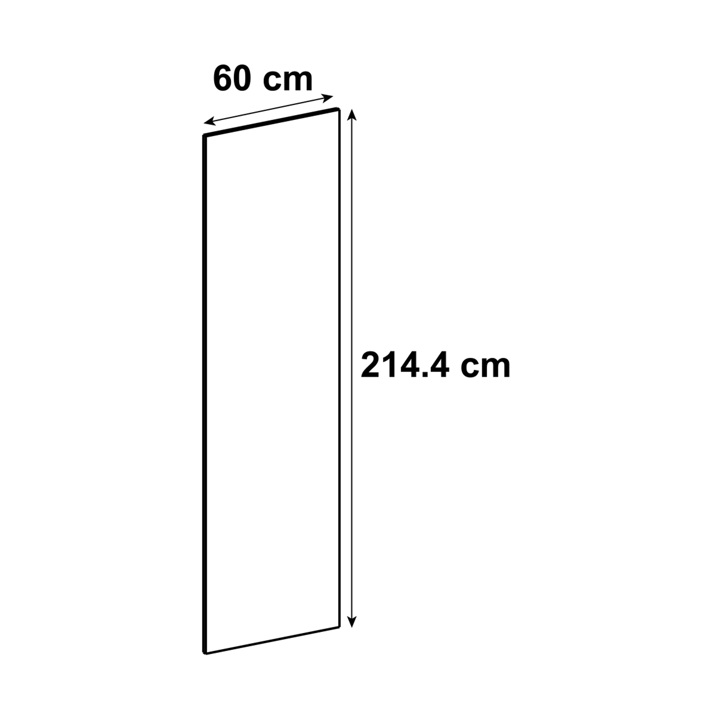 Zaślepka boczna szafki kuchennej Tokyo FS60x215 cm biały mat Delinia iD - 12