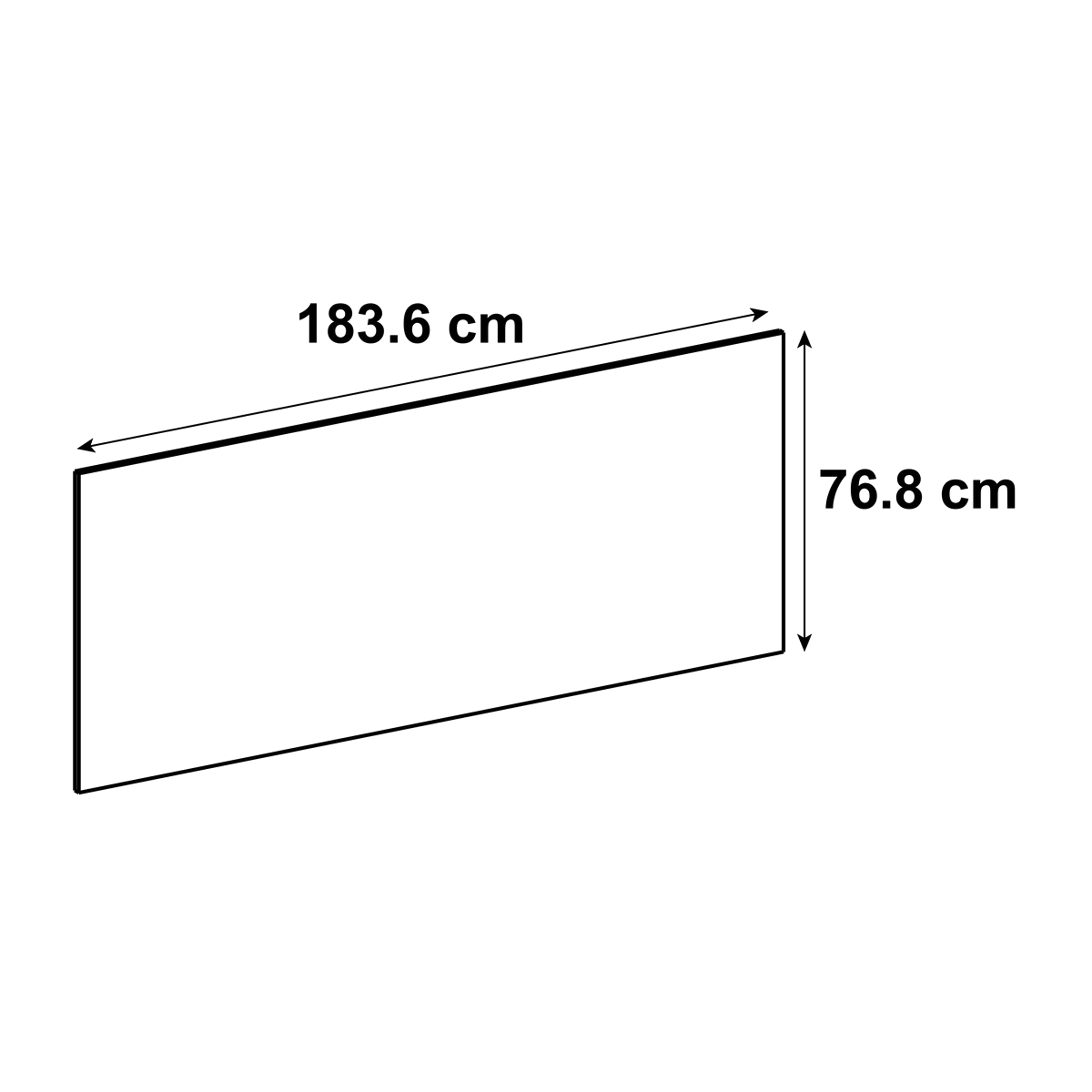 Zaślepka boczna szafki kuchennej Tokyo FS184x77 cm biały mat Delinia iD - 13