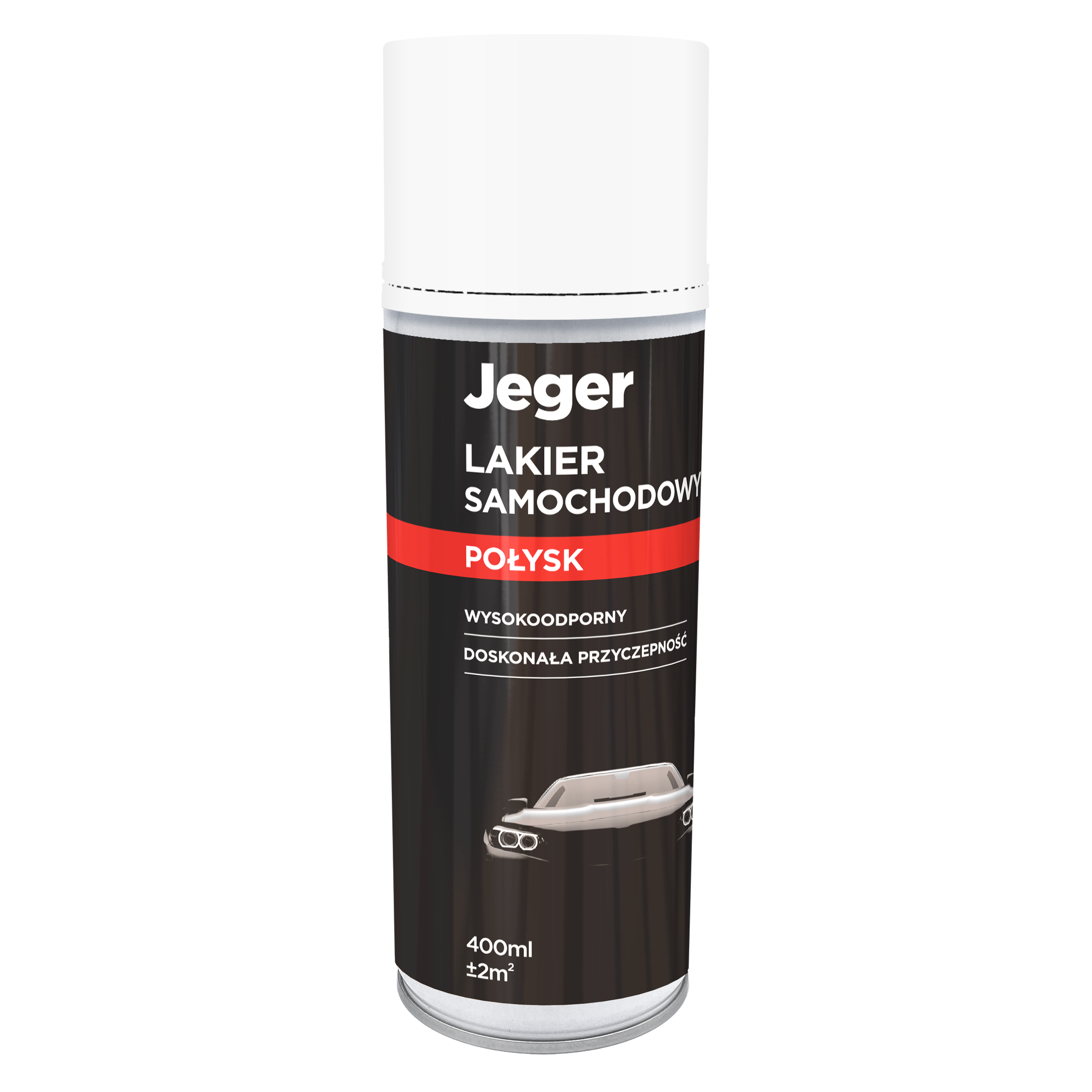 Lakier samochodowy w sprayu 0.4 l biały połysk Jeger