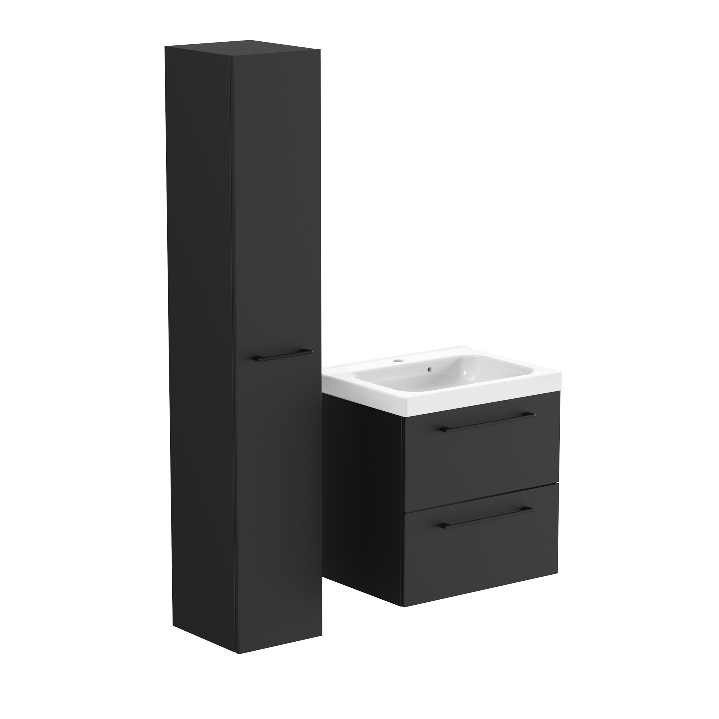 Szafka pod umywalkę Remix Black Mat 60 Sensea - 32