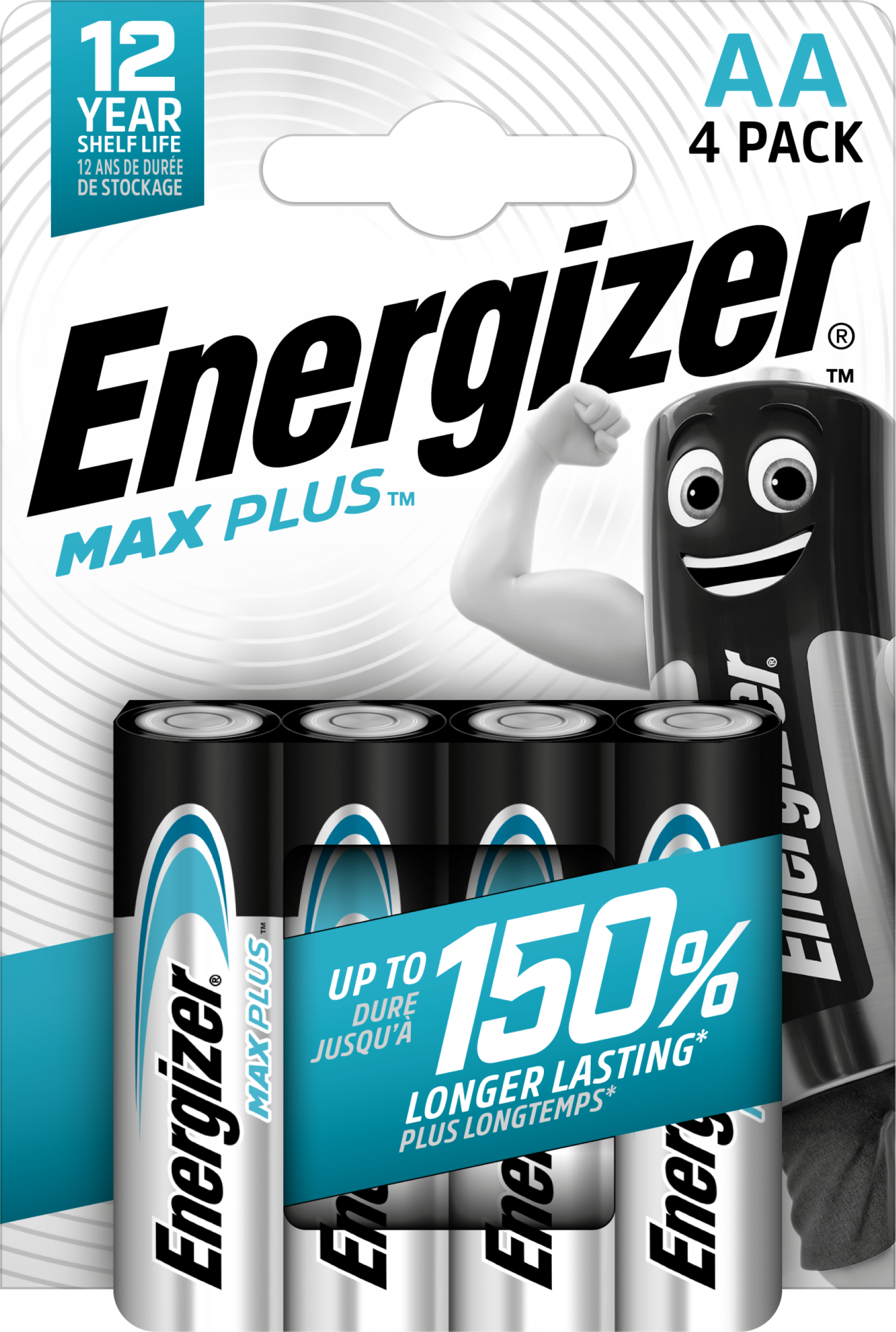 4 pilhas  ENERGIZER MAX PLUS AA LR06 - 2