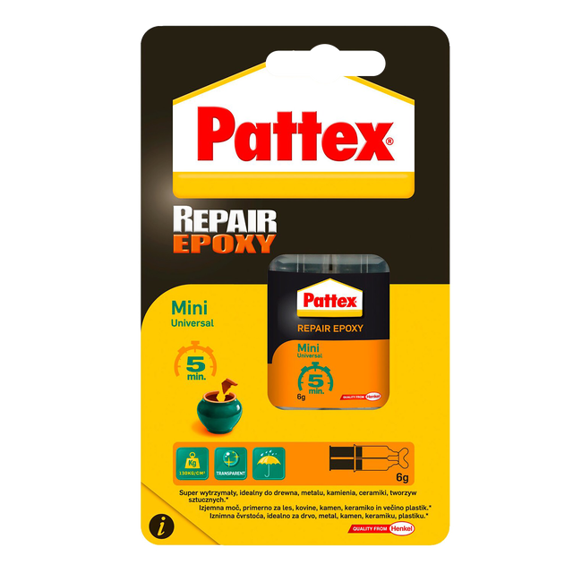 Klej reperacyjny dwuskładnikowy REPAIR EPOXY UNIVERSAL 6 ml PATTEX