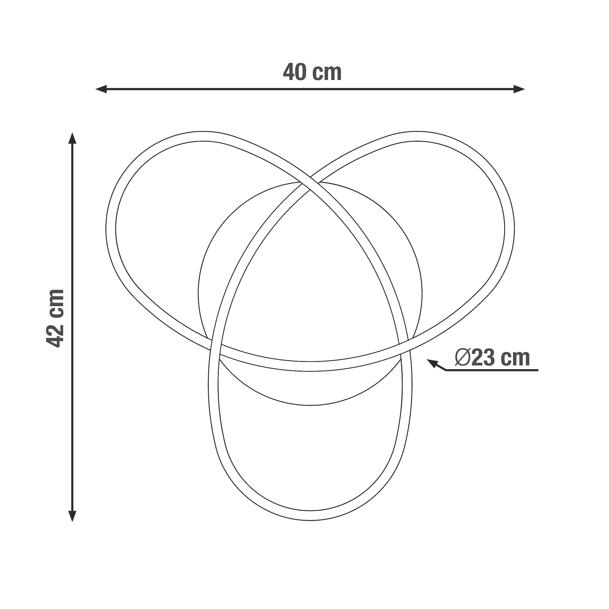 Plafon Esme czarny LED Inspire - 6