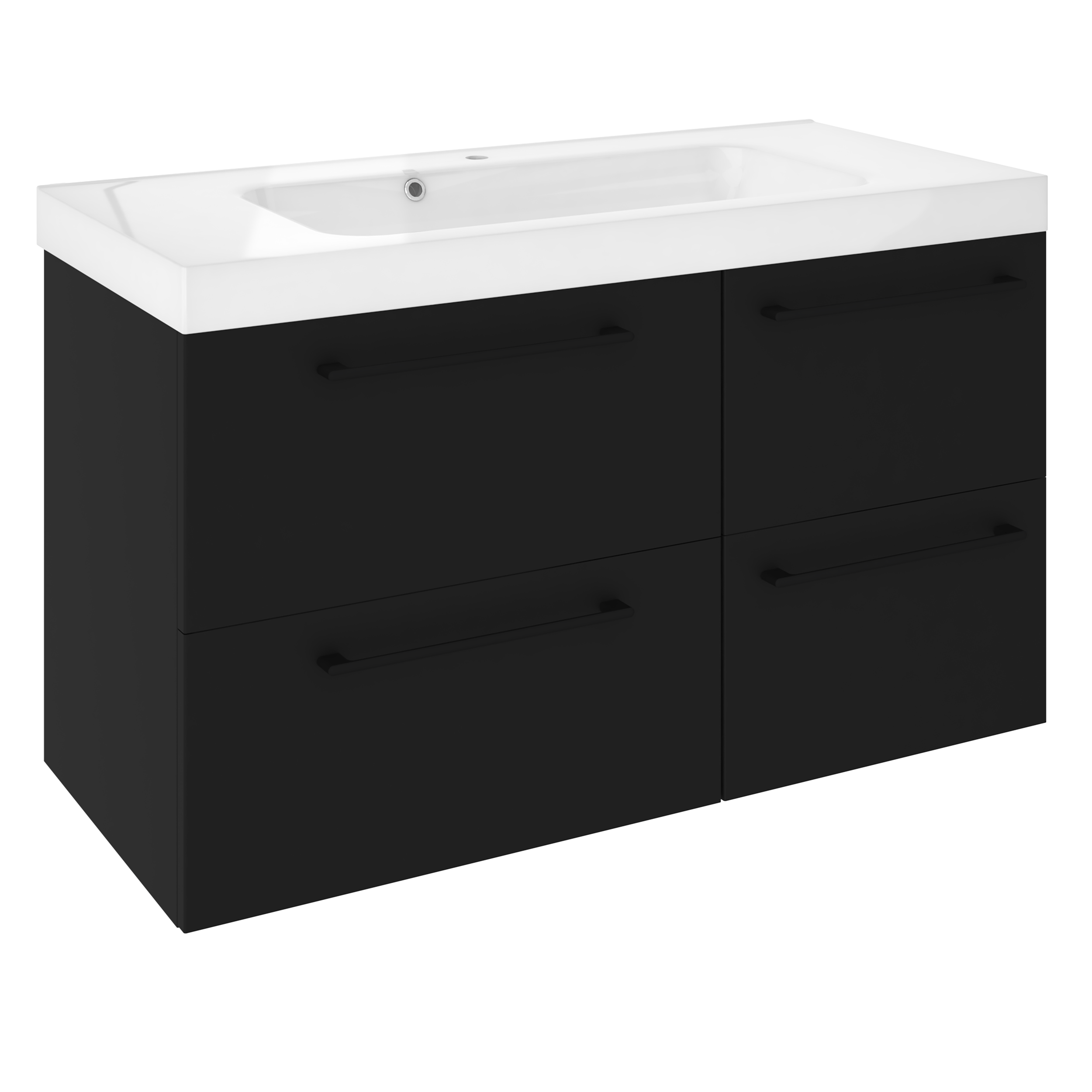 Szafka pod umywalkę Remix Black Mat 60 Sensea - 26