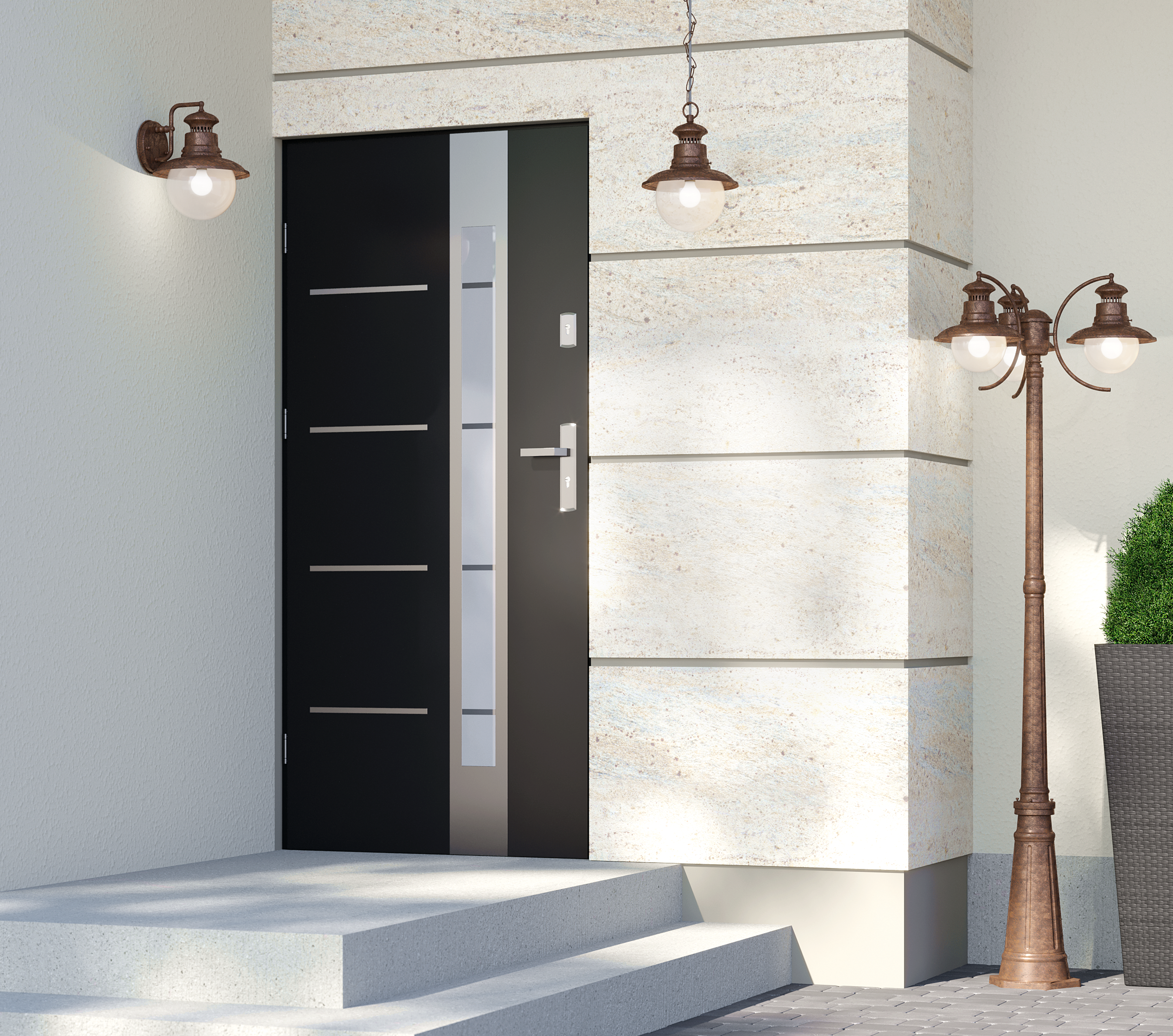 Kinkiet zewnętrzny RUST MARINA IP44 patyna E27 INSPIRE - 5