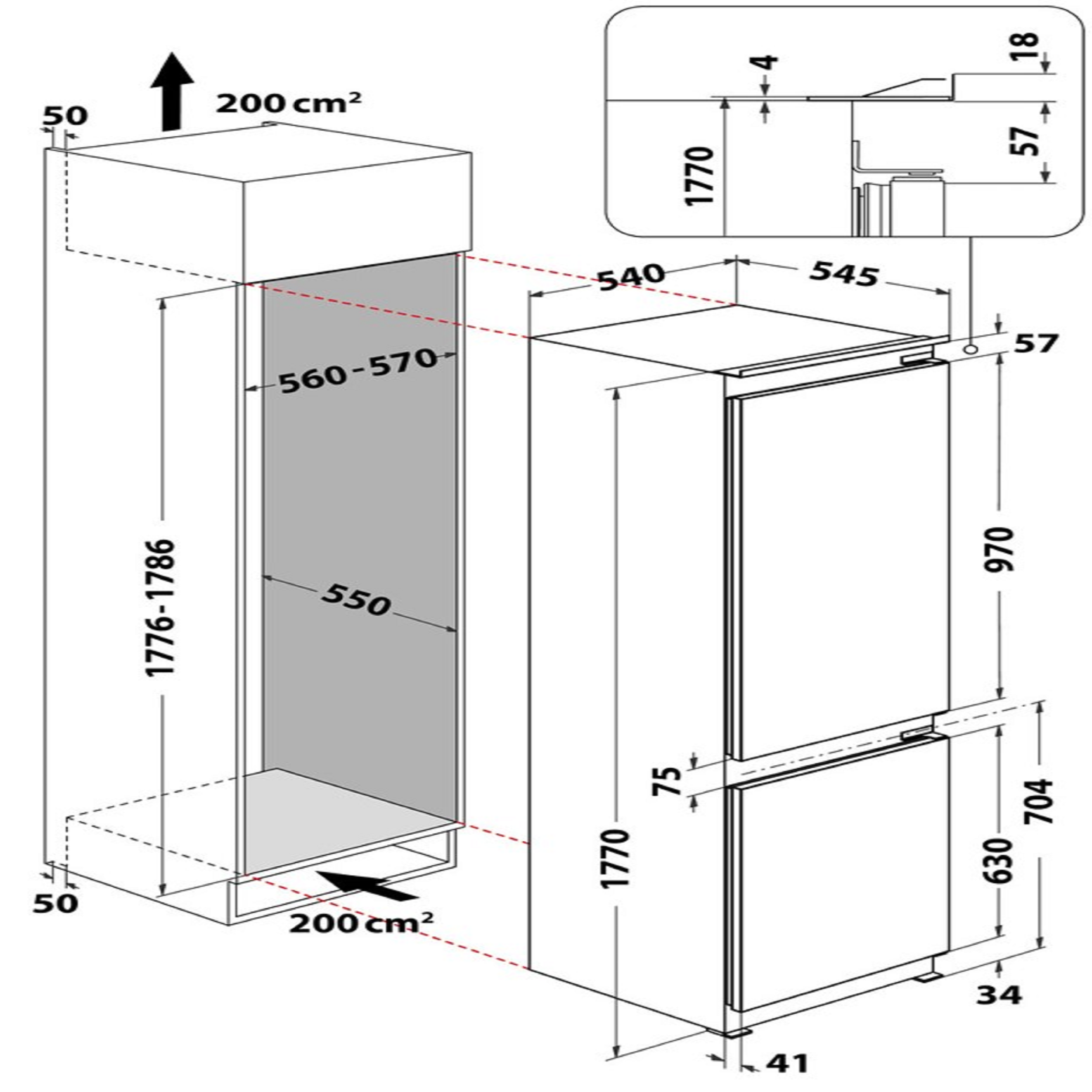 Lodówka do zabudowy ART66102 Whirlpool - 2