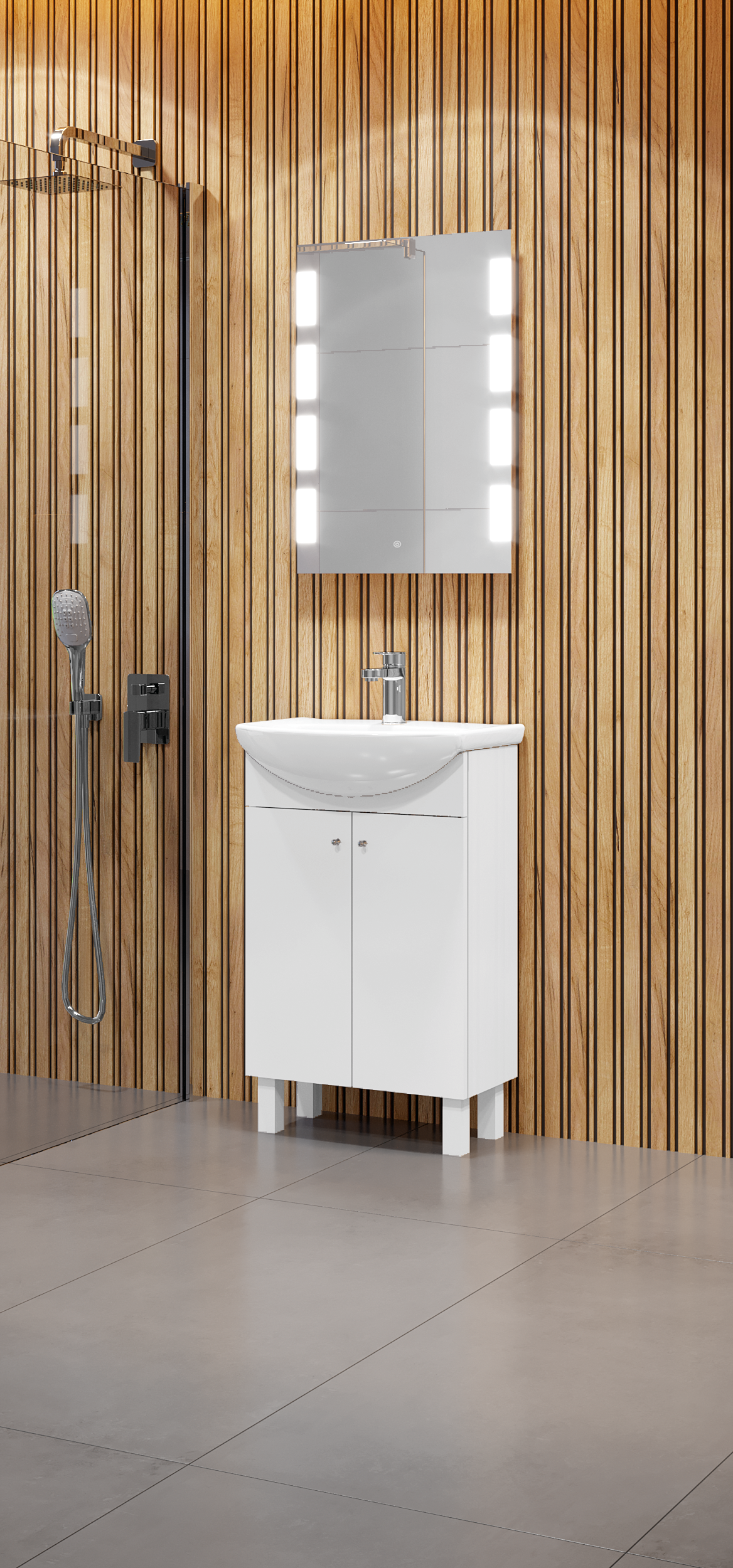 Lustro z wbudowanym oświetleniem IKAR 50 x 70 VENTI - 12