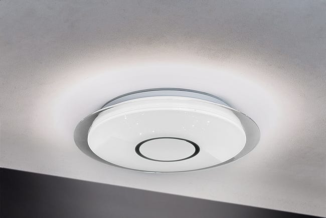 Plafón LED Vizzini INSPIRE 3200lm intensidad y luz regulable c/altavoz ...