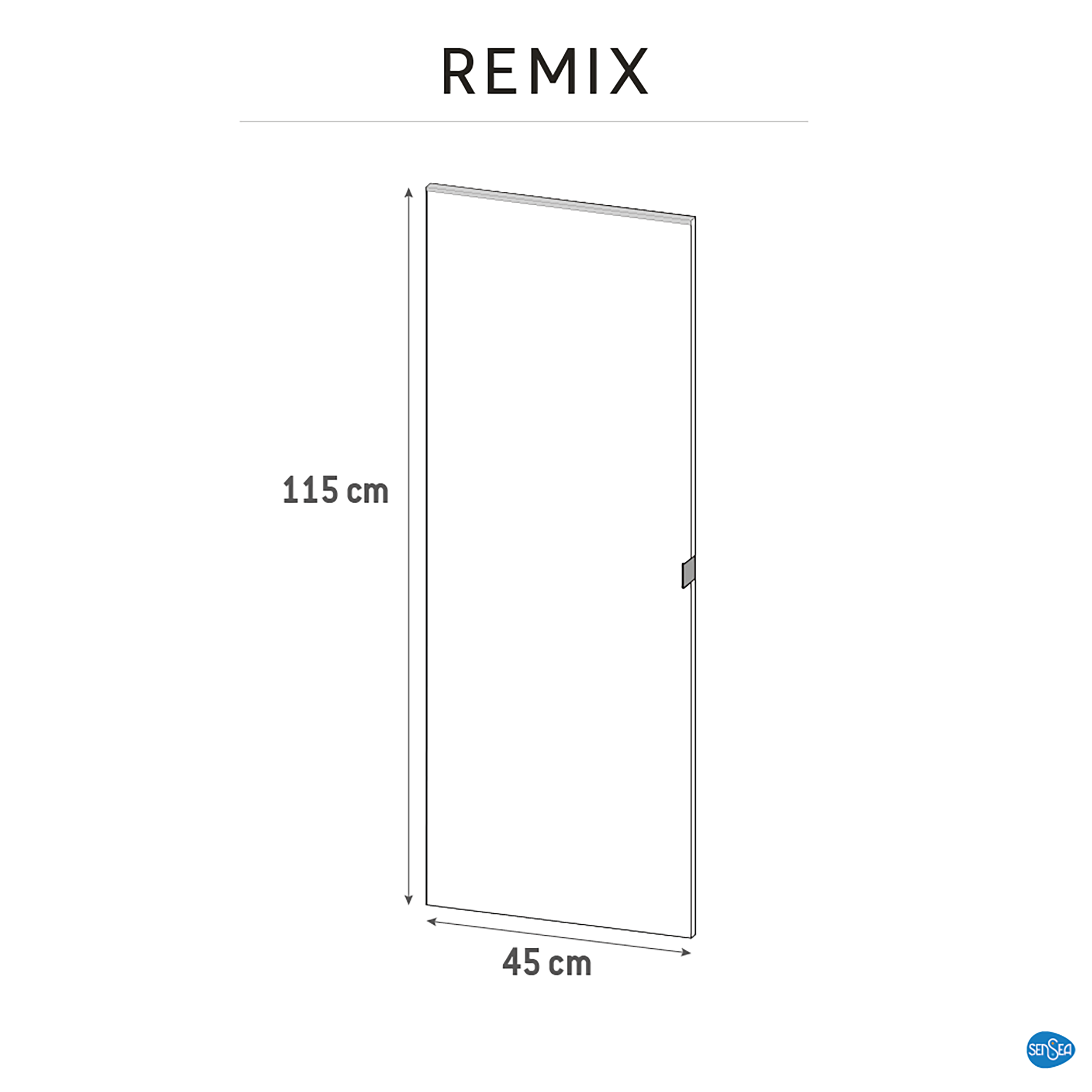 Drzwi do mebli łazienkowych REMIX 45 X 115 DO PÓŁSŁUPKA WYSOKIEGO SENSEA - 19