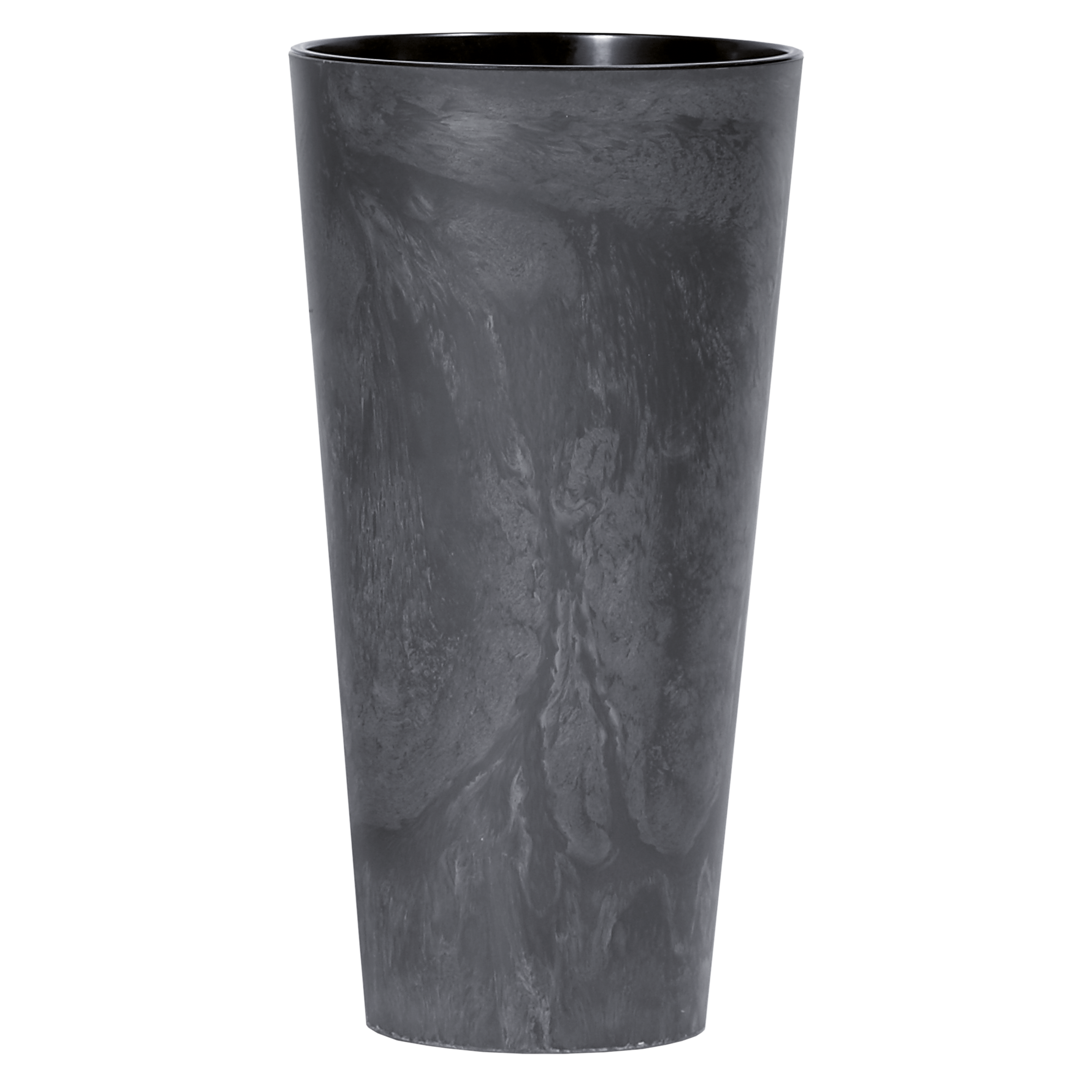 Donica wysoka betonowa Tubus Slim śr.25cm plastikowa antracyt
