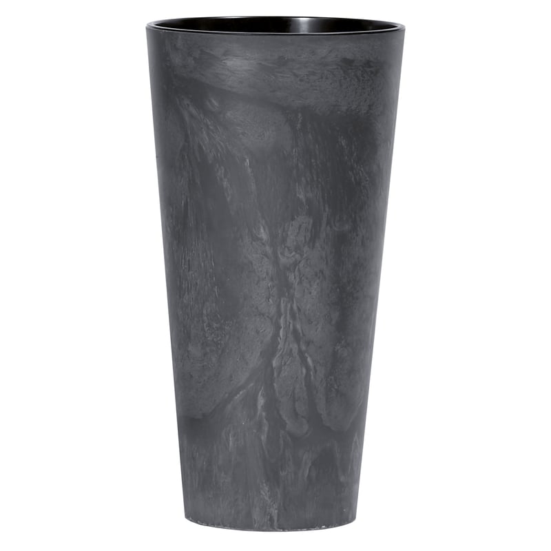 Donica wysoka betonowa Tubus Slim śr.25cm plastikowa antracyt