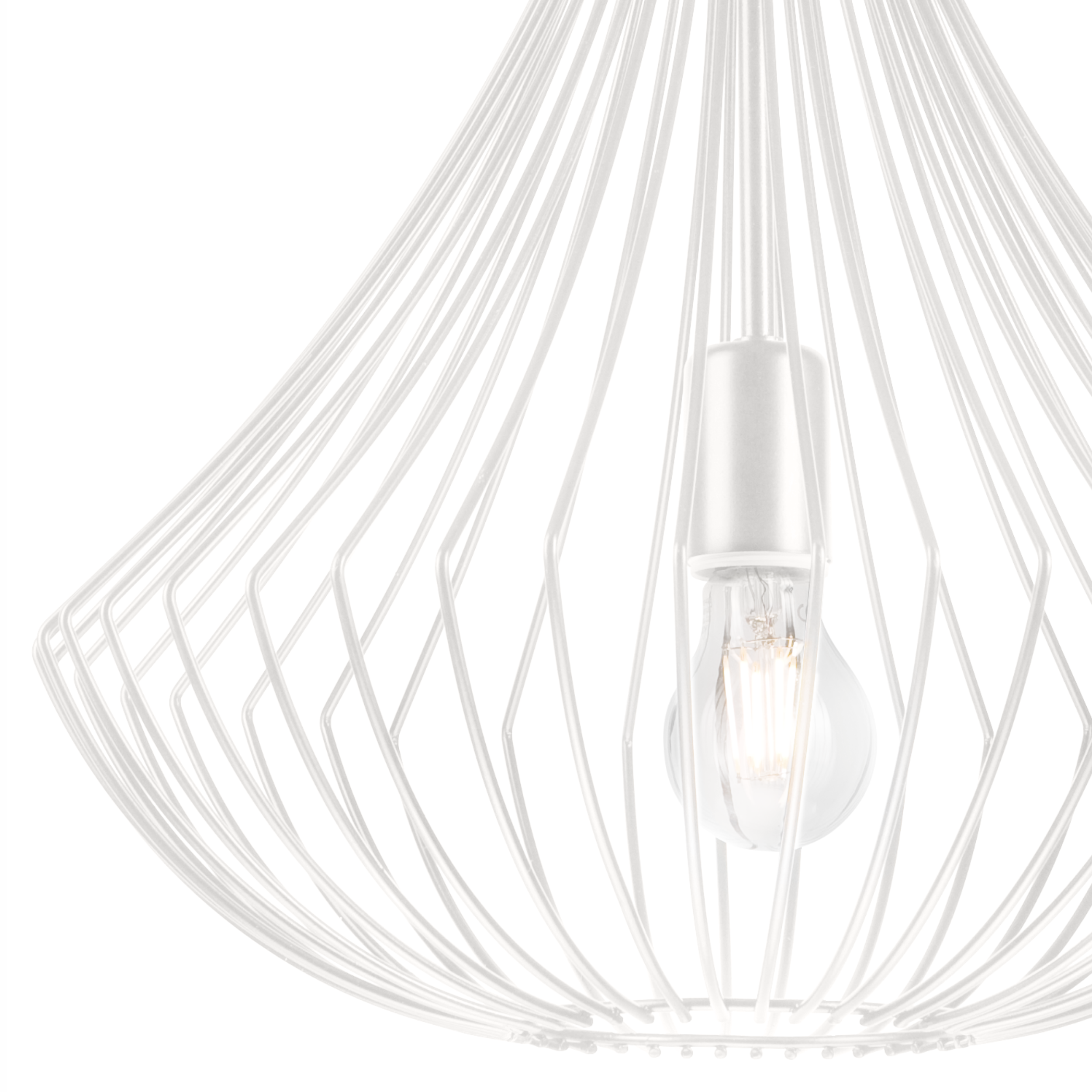 Lampa wisząca Balerina biała E27 Lamkur - 6