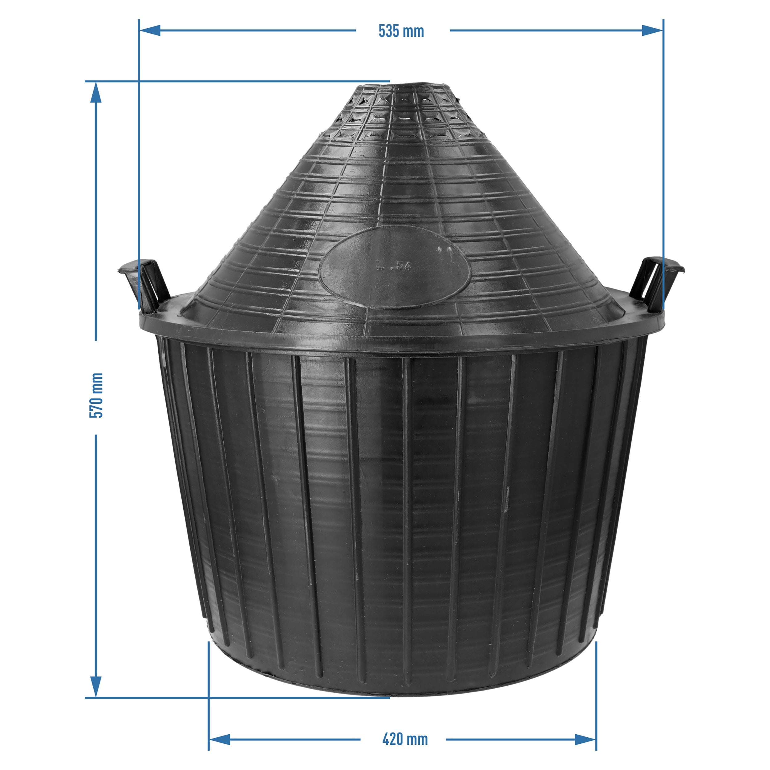 Balon gąsior do wina 54 l w koszu plastikowym Browin - 4