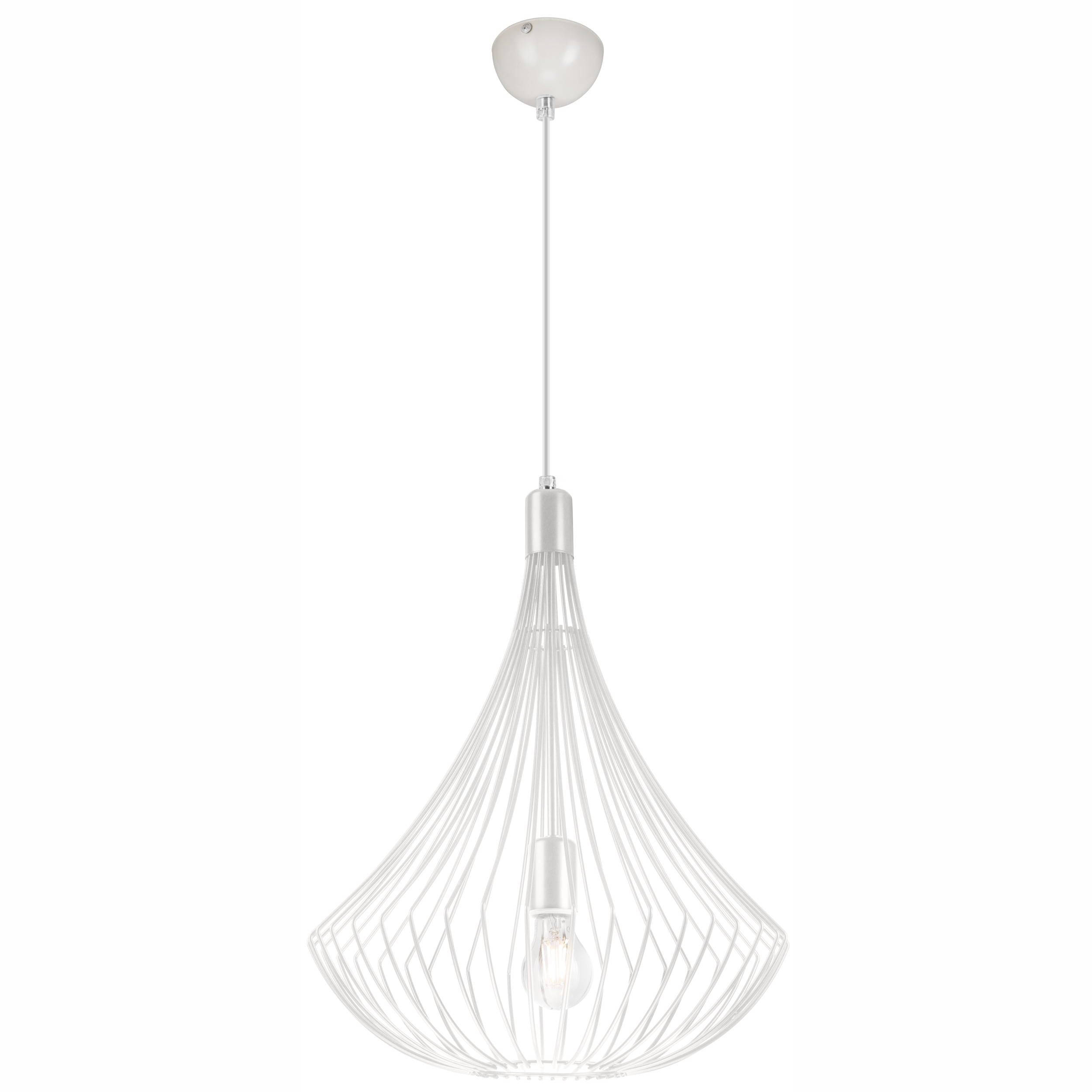 Lampa wisząca Balerina biała E27 Lamkur - 4
