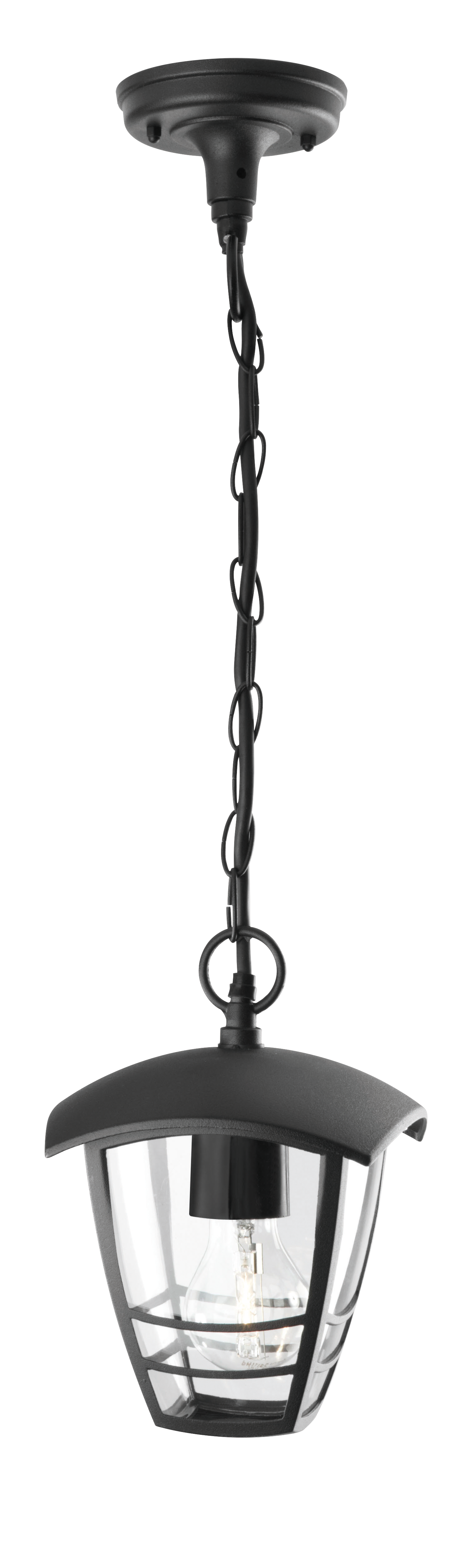 Lampadario Moderno Creek nero paralume nero E27 Ø0cm PHILIPS - 2