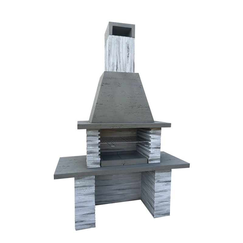 Grill ogrodowy betonowy Tryton 62x223 cm