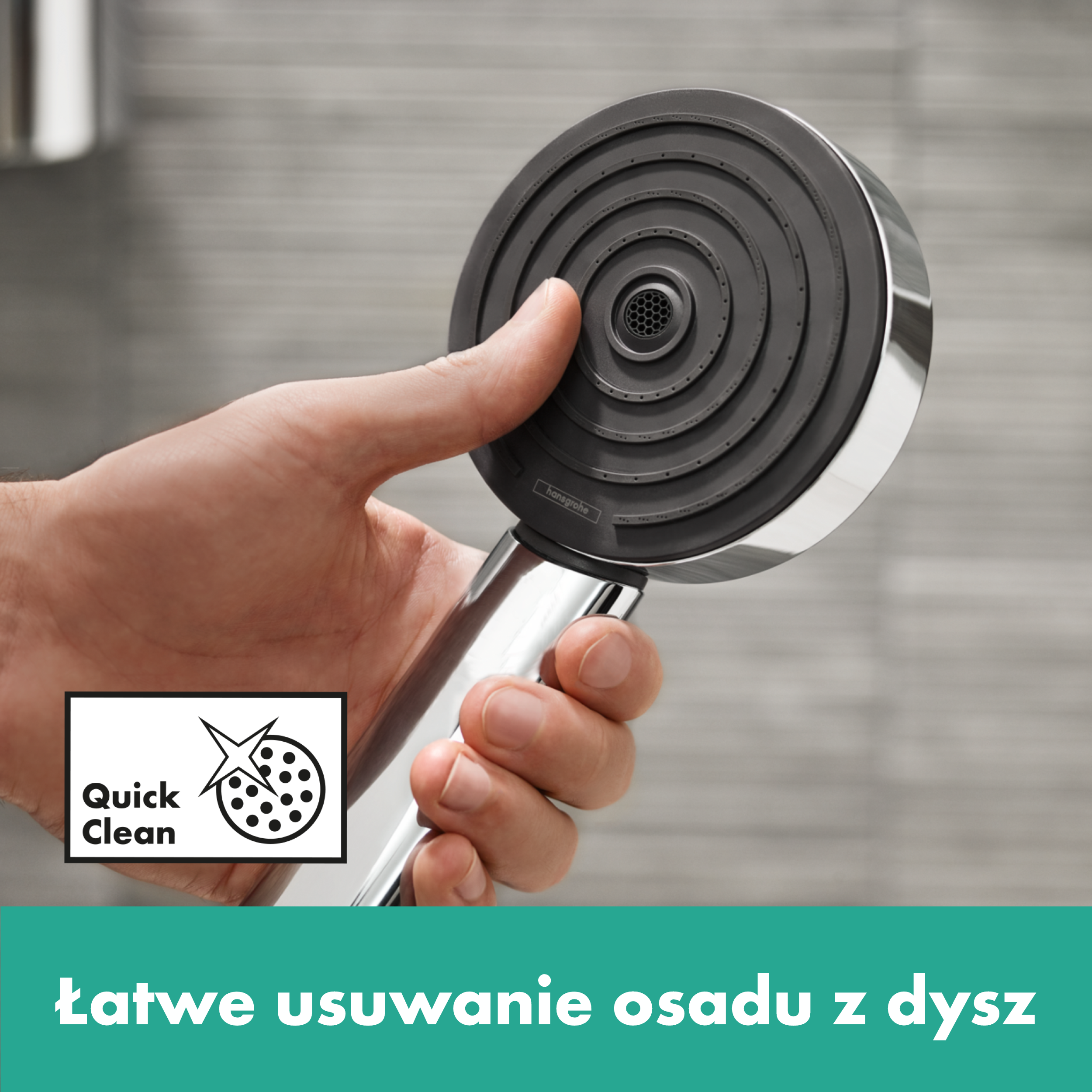 Alcachofa de ducha HANSGROHE Pulsify Blend cromo con 3 funciones - 14