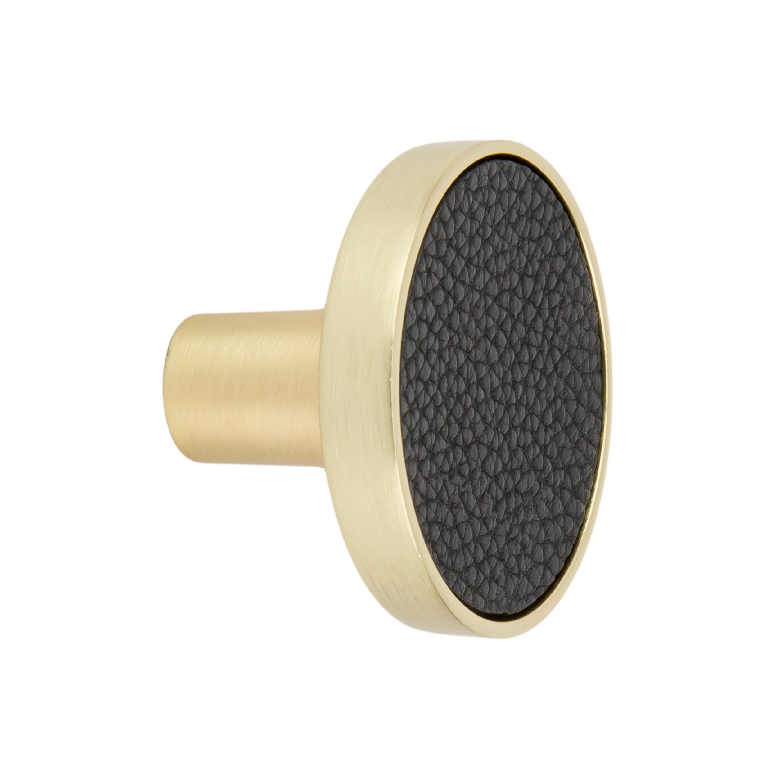 Gałka meblowa skóra 32 mm czarna