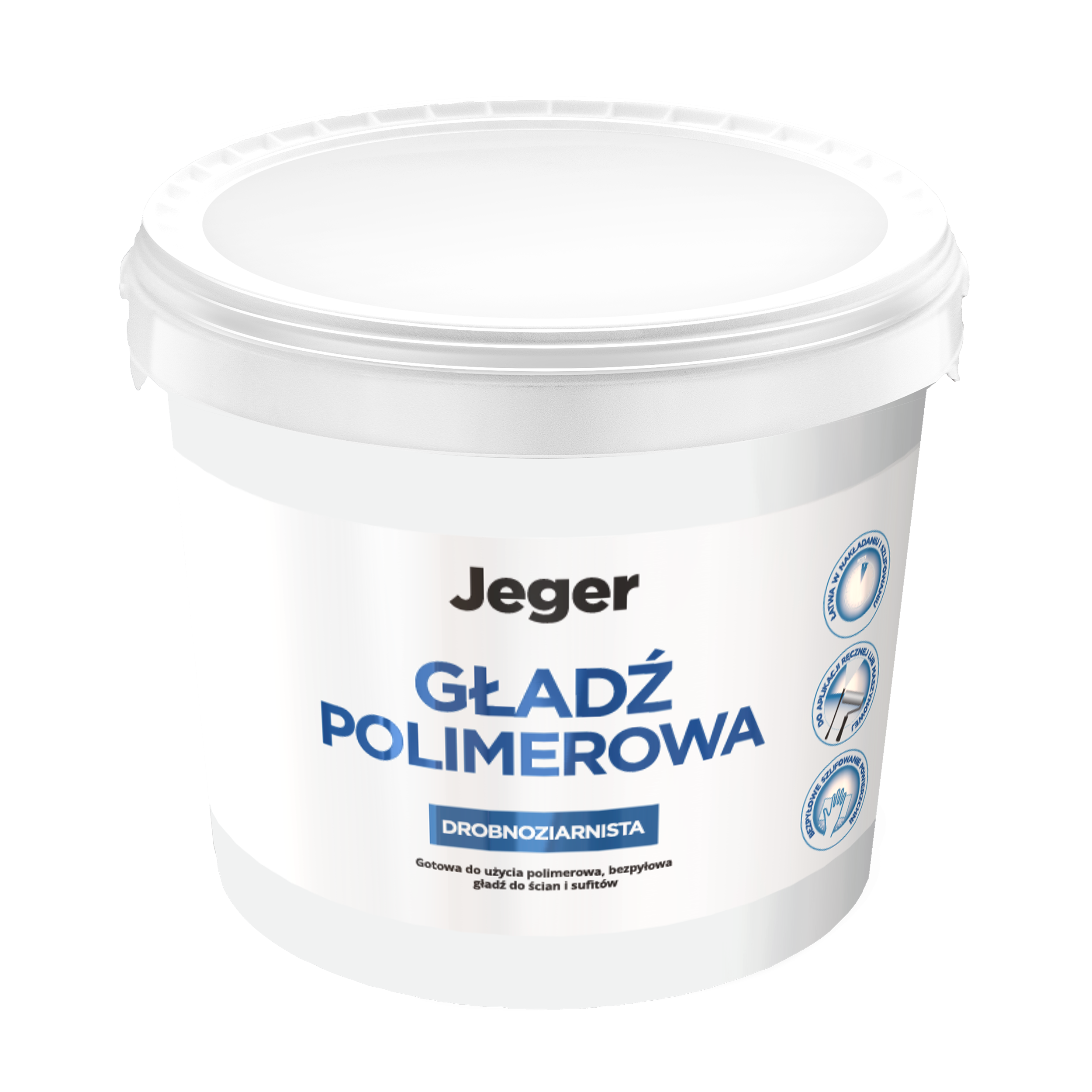 Gotowa gładź polimerowa 14kg Jeger