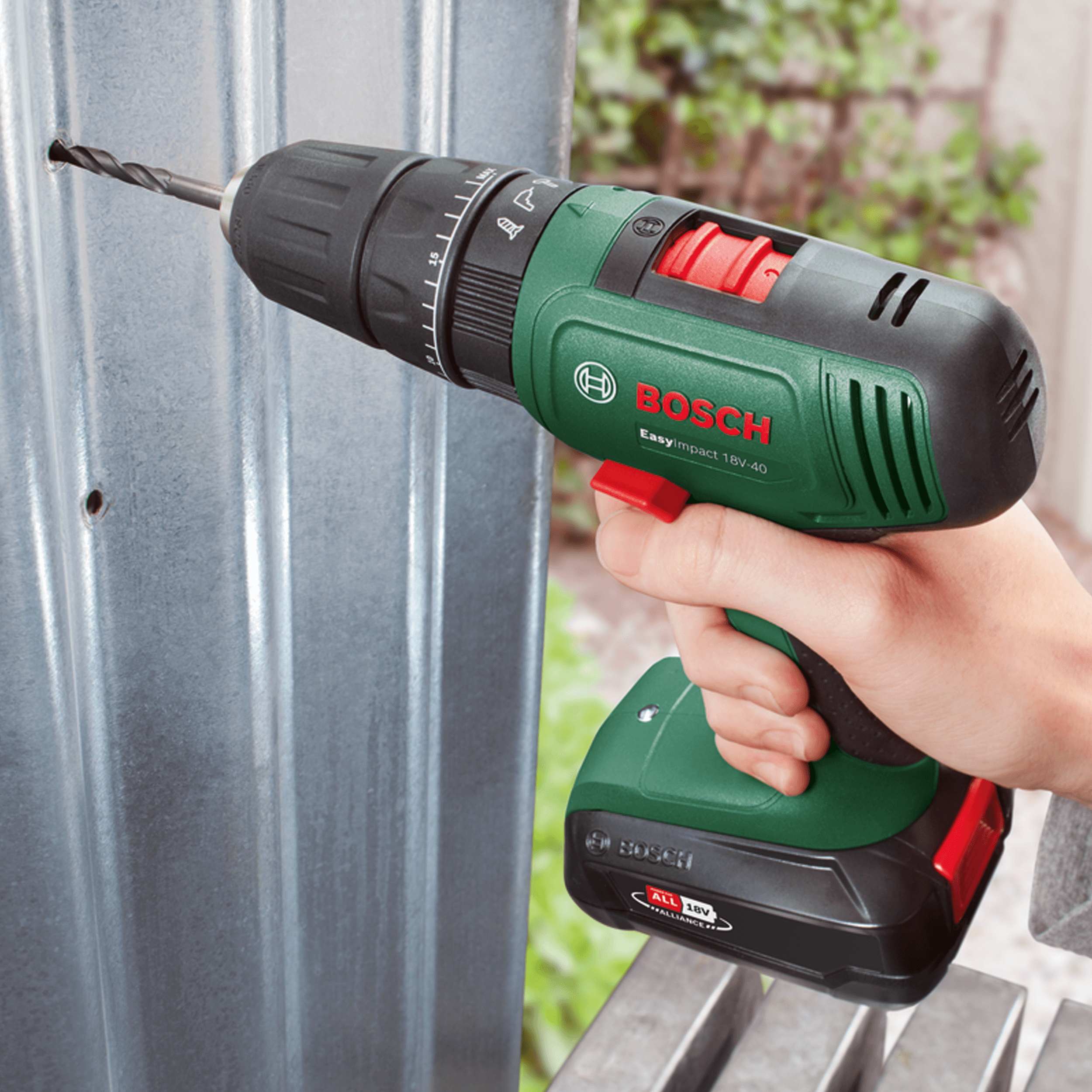 Taladro percutor a batería BOSCH 18V - 2 baterias - EasyImpact 18V 40 - 5