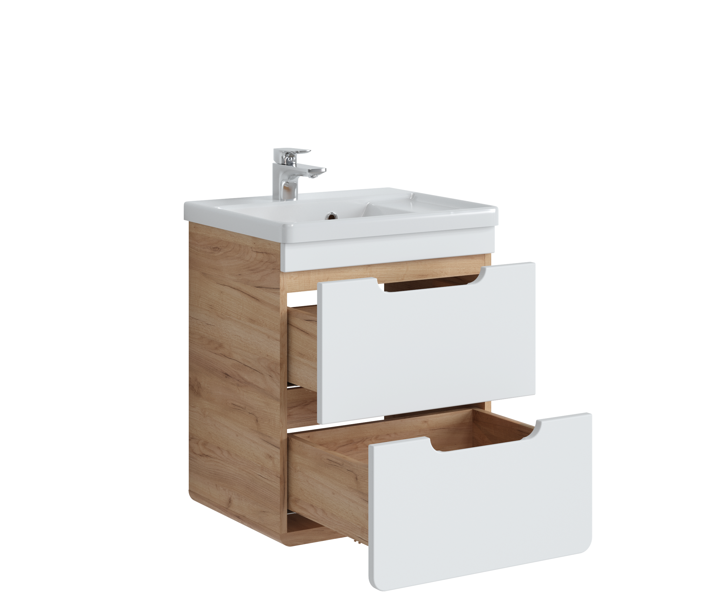 Szafka pod umywalkę Easy Aruba Biała 50 Comad - 4