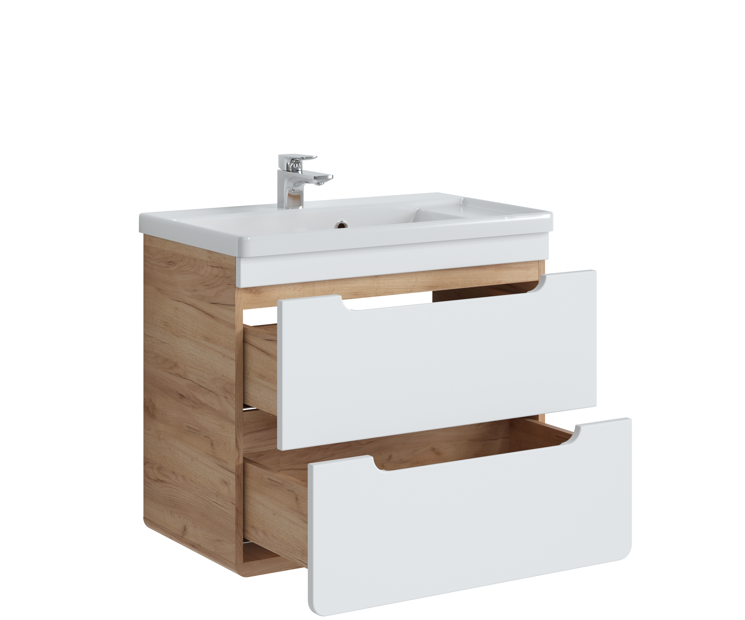 Szafka pod umywalkę Easy Aruba Biała 70 Comad - 4