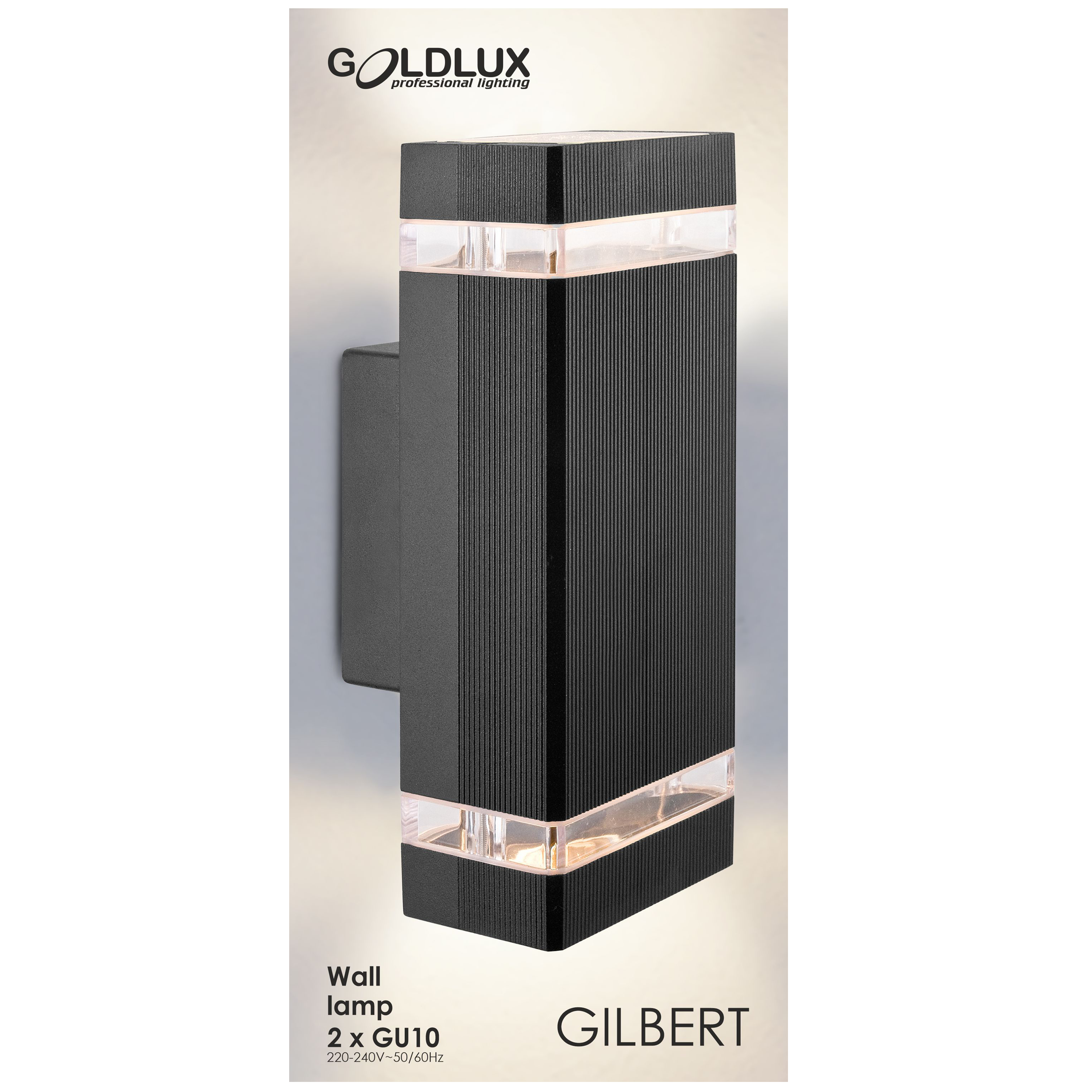 Kinkiet zewnętrzny Gilbert IP44 czarny GU10 Polux - 8