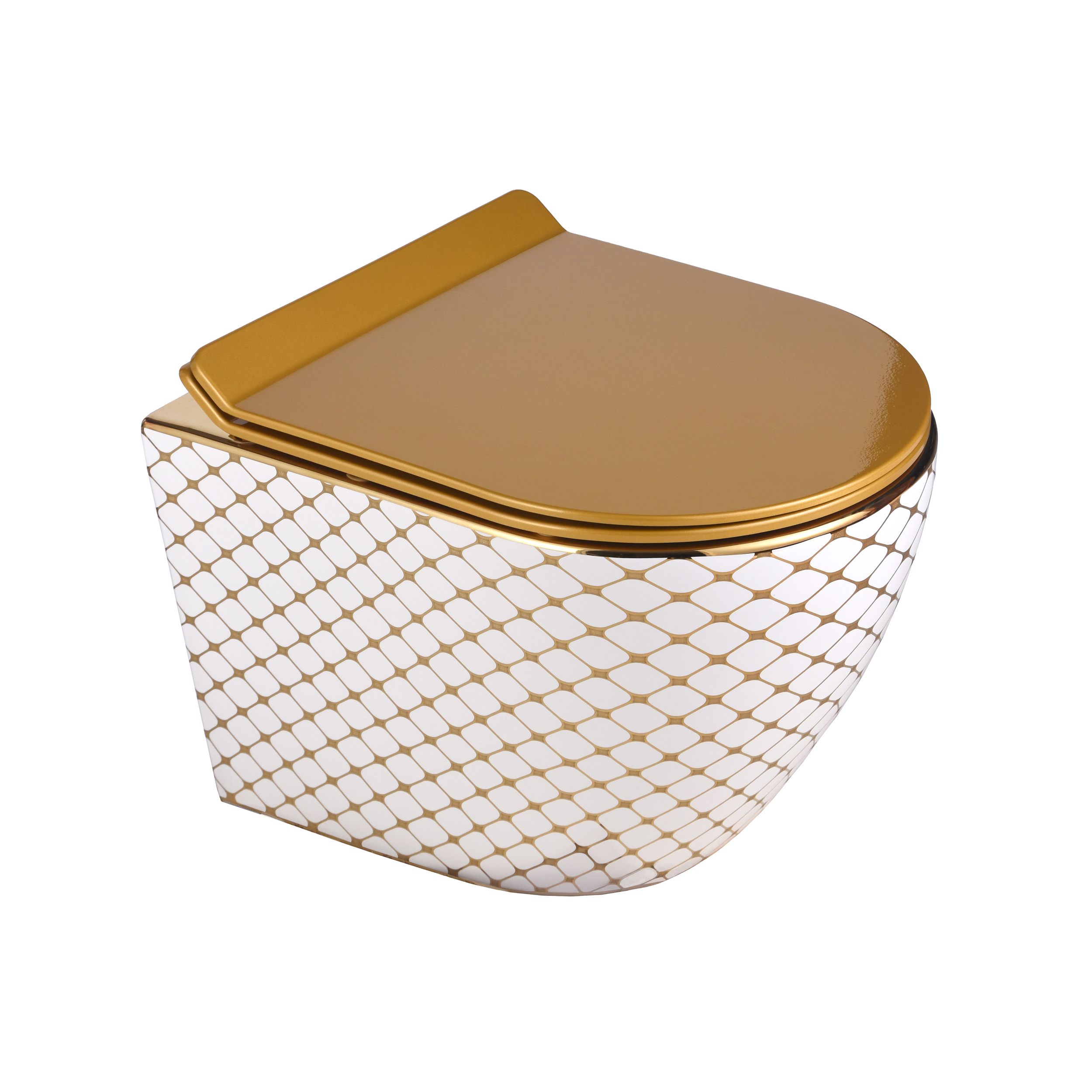 Miska WC wisząca Alice II Checked Gold Domino