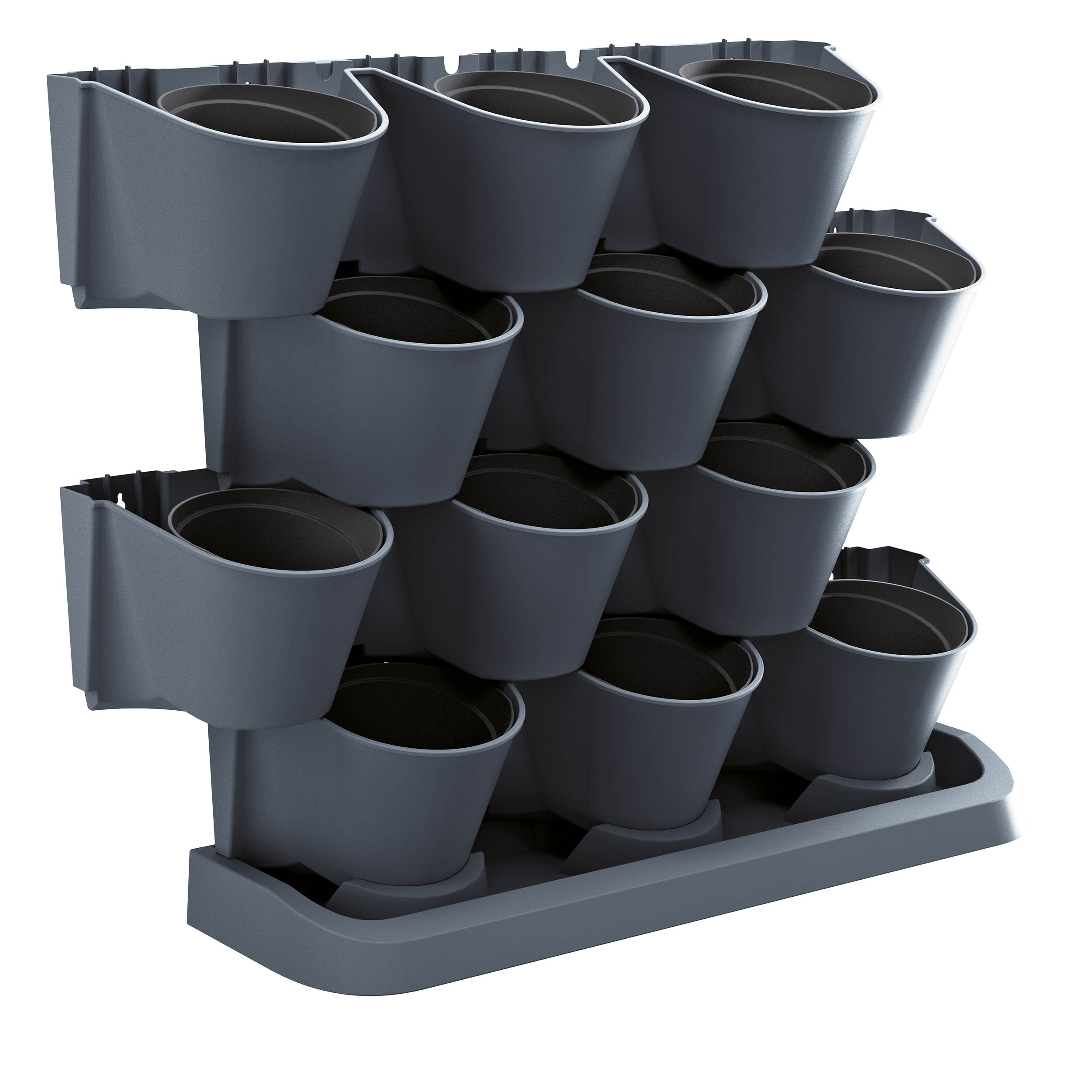 Ogród wertykalny stojący Cascade Garden antracytowy