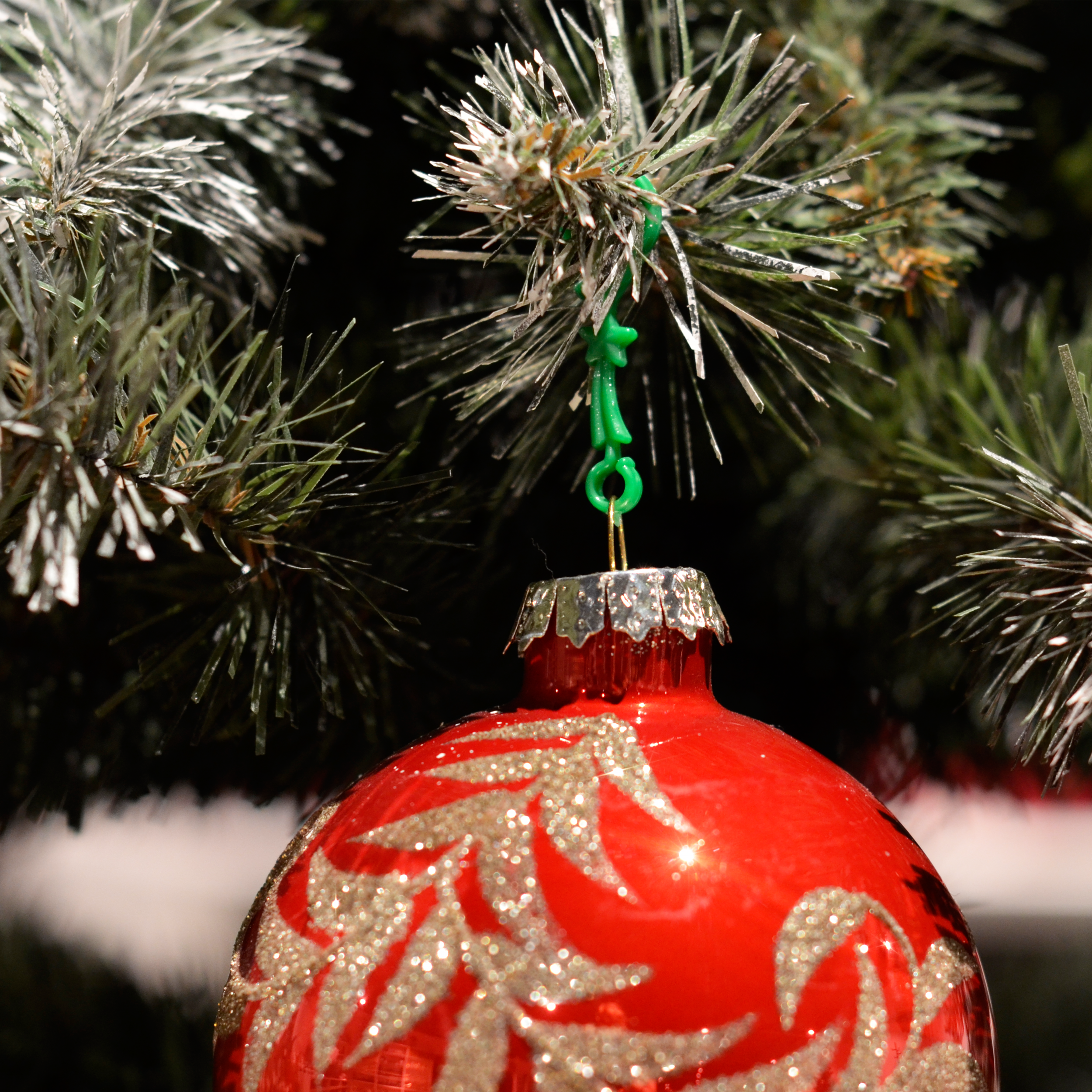 Haczyki do bombek 30 szt. zielone - 3