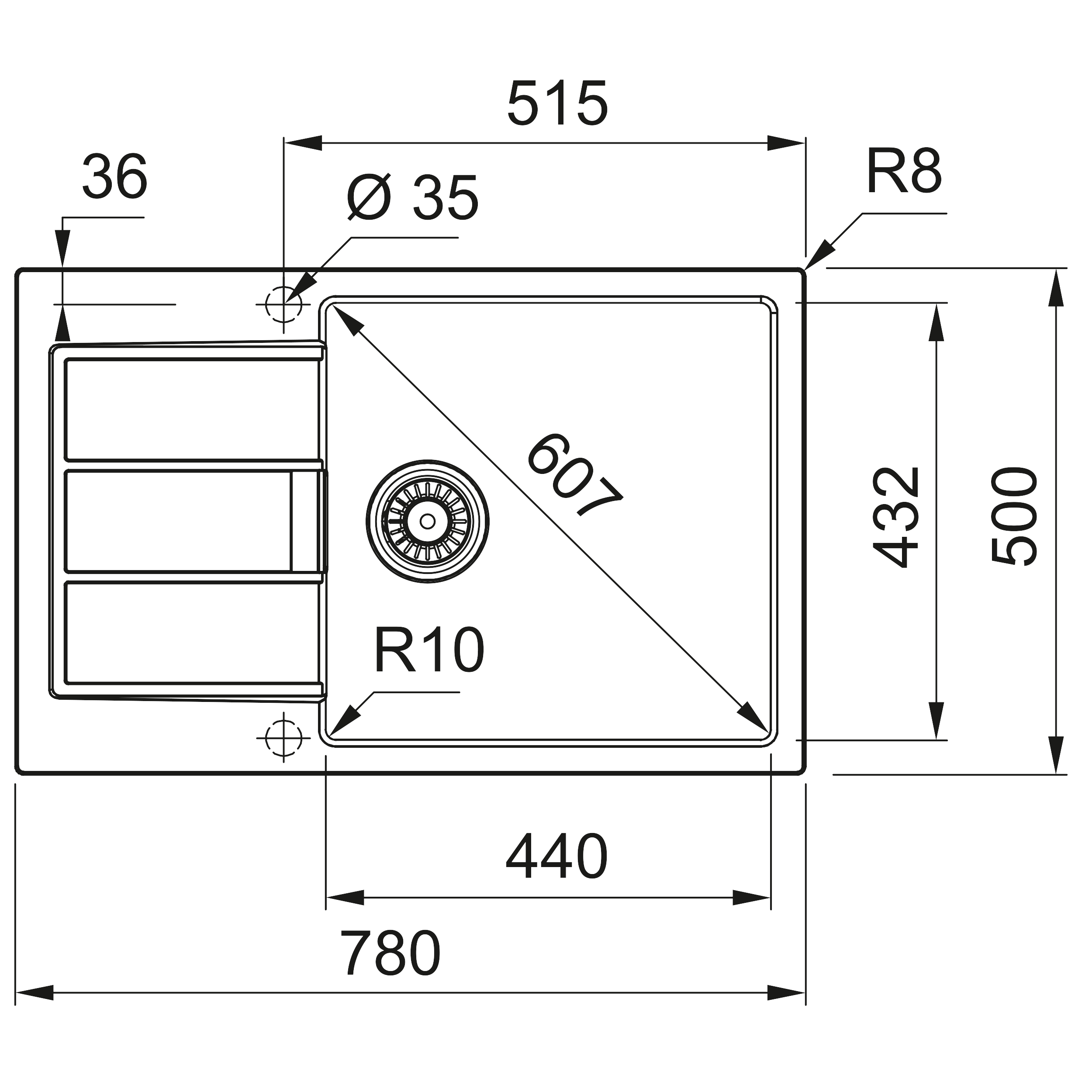 Zlewozmywak Tectonite S2D 611-78 XL Franke - 2