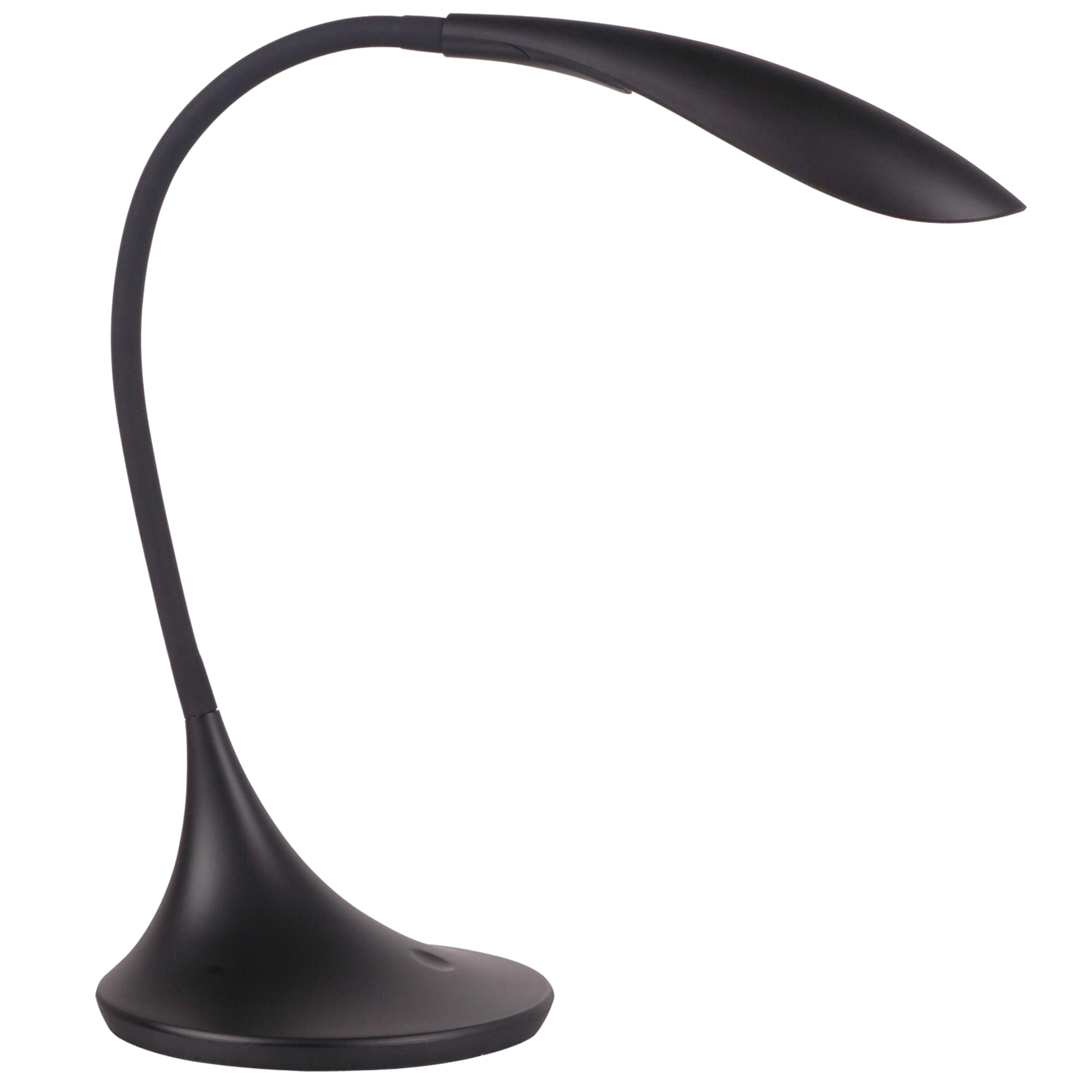 Flexo para escritorio táctil led pico inspire con estructura negra luz cálida 3000k alimentación a red