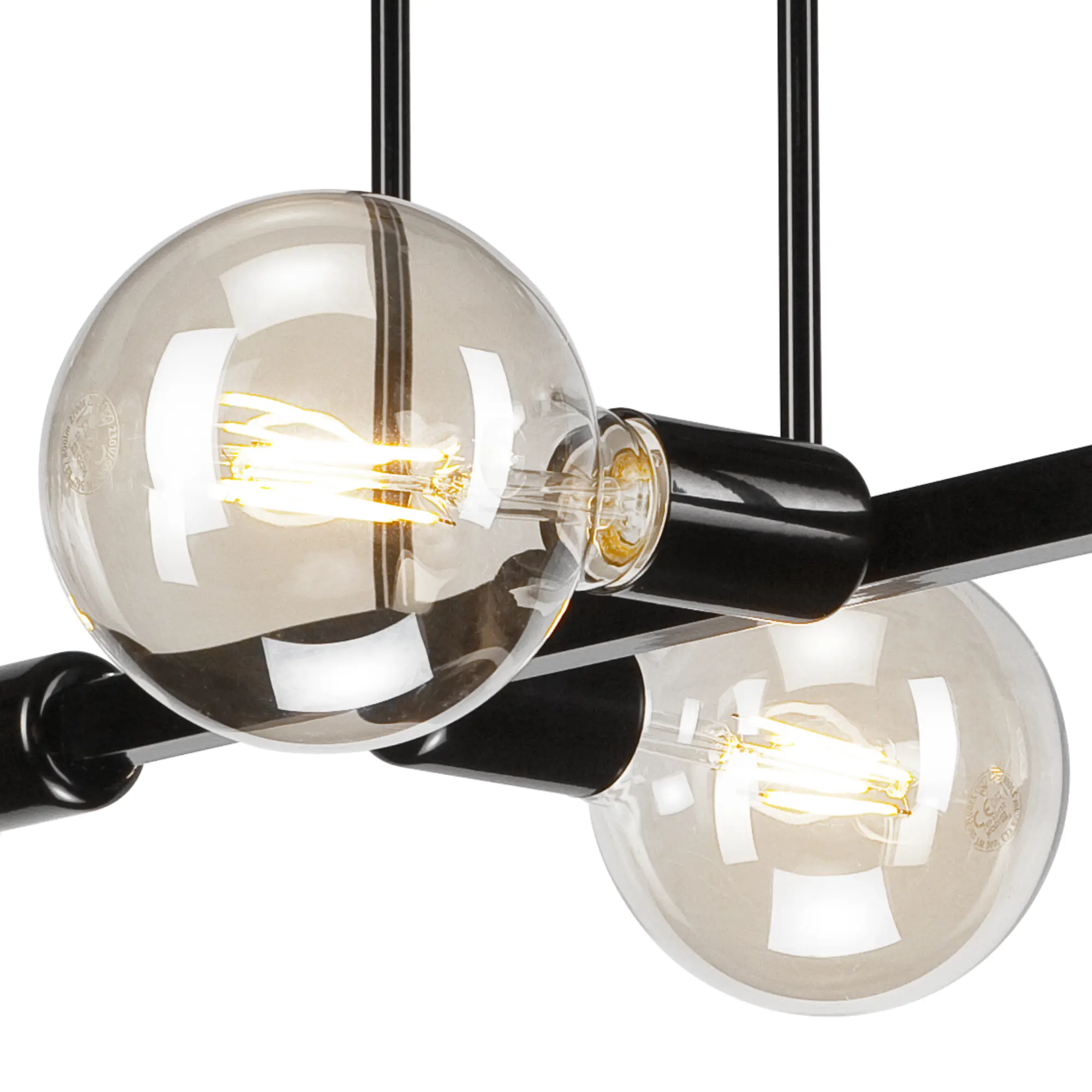 Lampa sufitowa Astrid czarna 4 x E27 Lamkur - 6