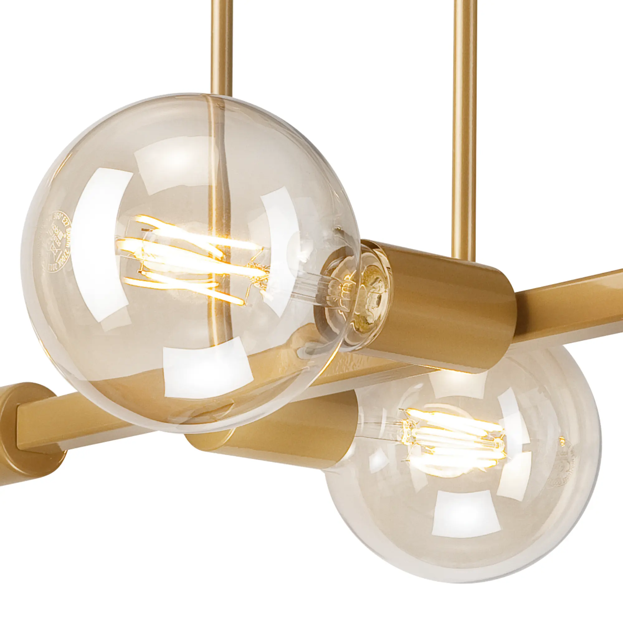 Lampa sufitowa Astrid złota 4 x E27 Lamkur - 6