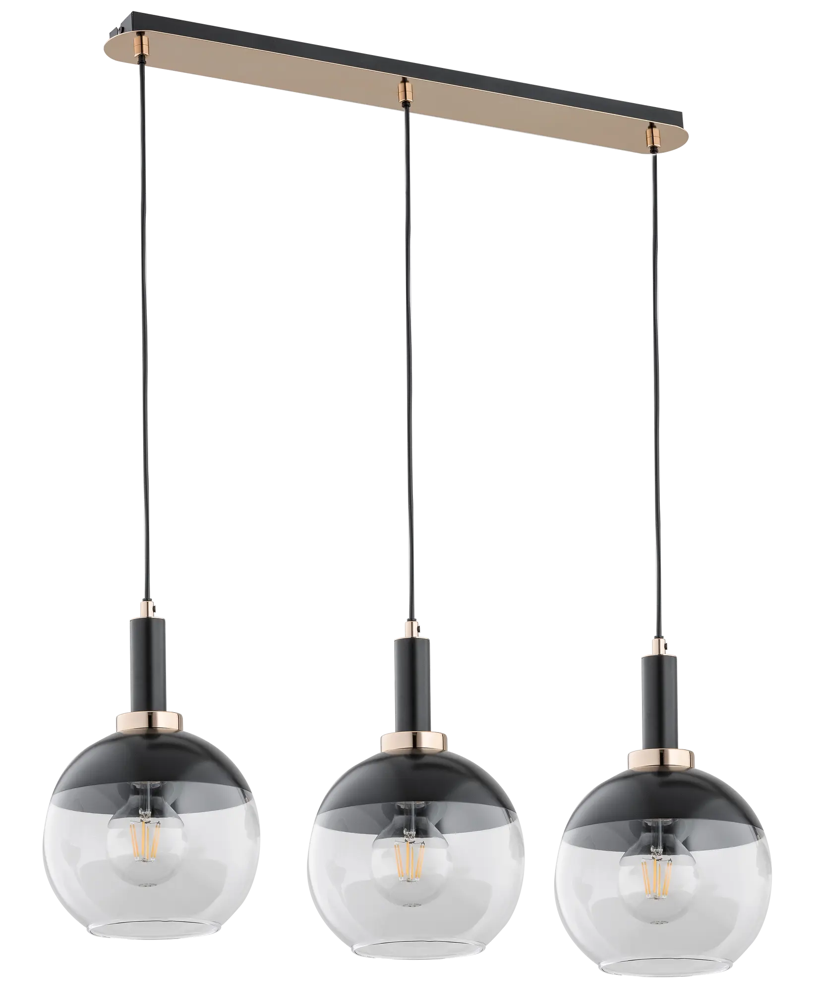 Lampa wisząca Adria czarna 3 x E27 Alfa