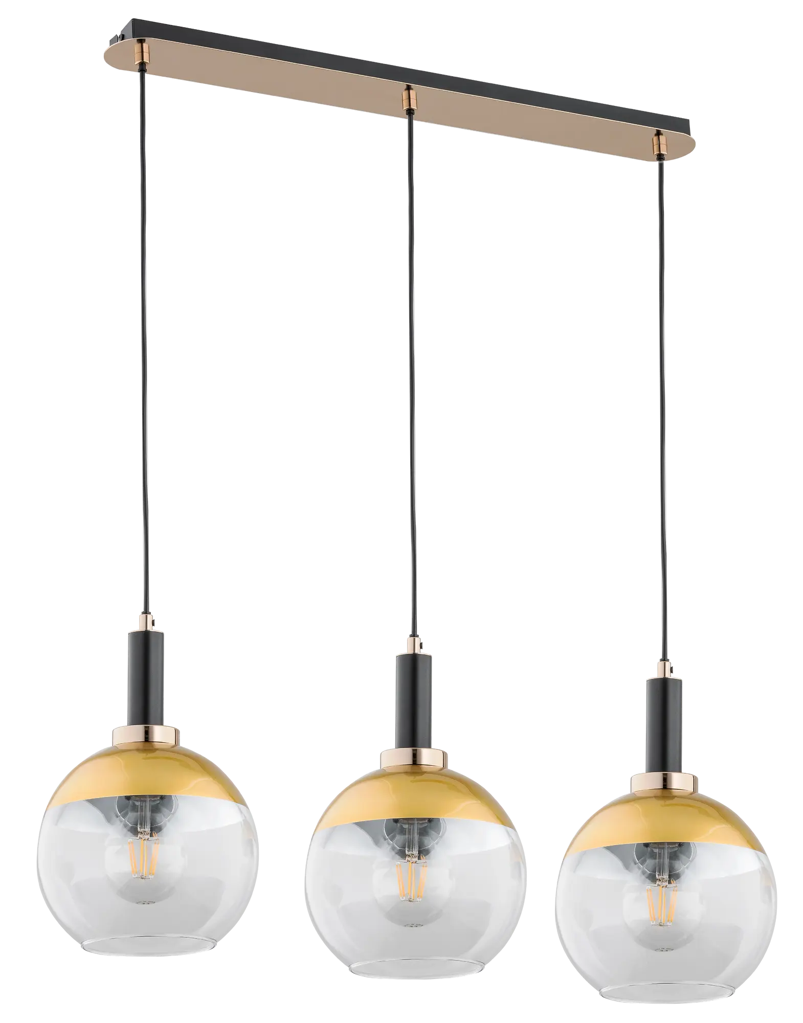 Lampa wisząca Adria złota 3 x E27 Alfa