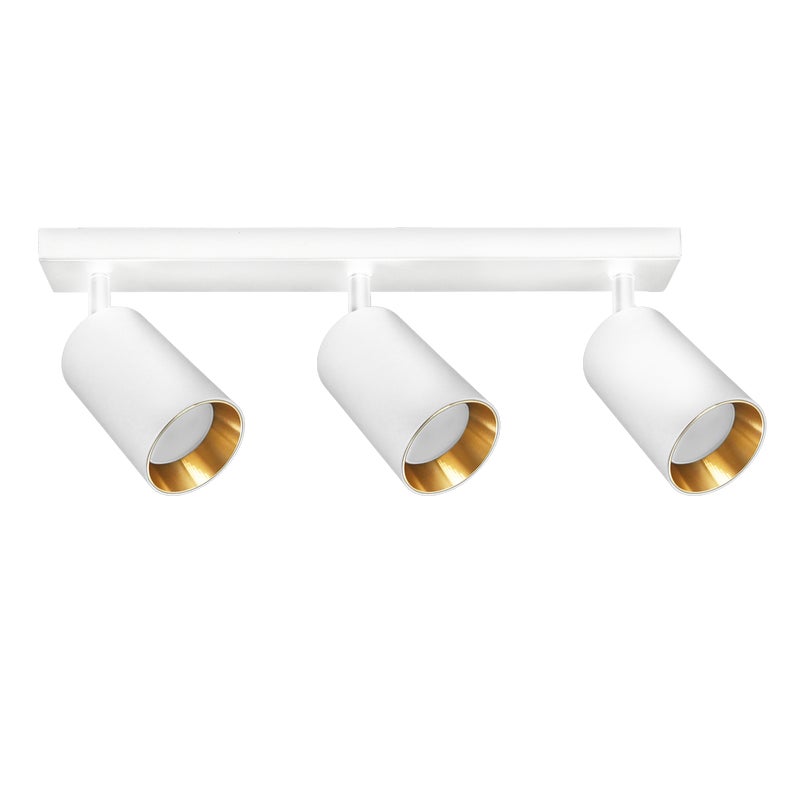 Listwa reflektorowa Maribel biało-złota 3 x GU10 Goldlux