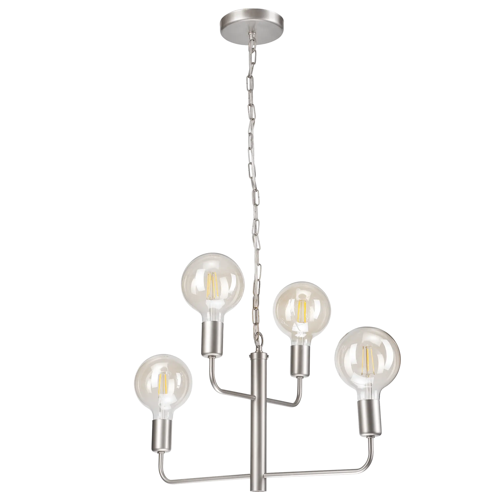 Lampa wisząca Orlando 4 x E27 satyna Lamkur