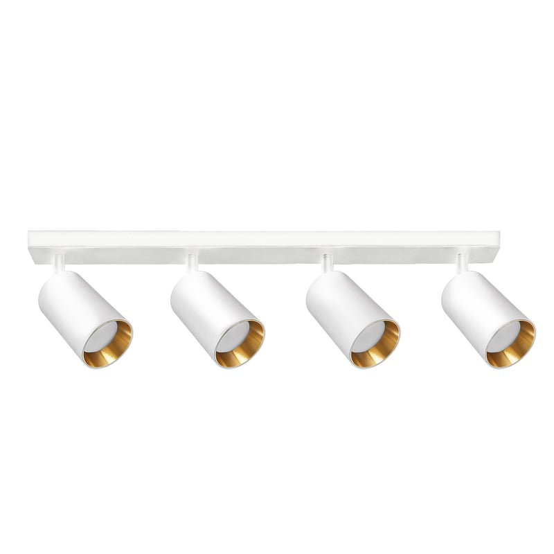 Listwa reflektorowa Maribel biało-złota 4 x GU10 Goldlux