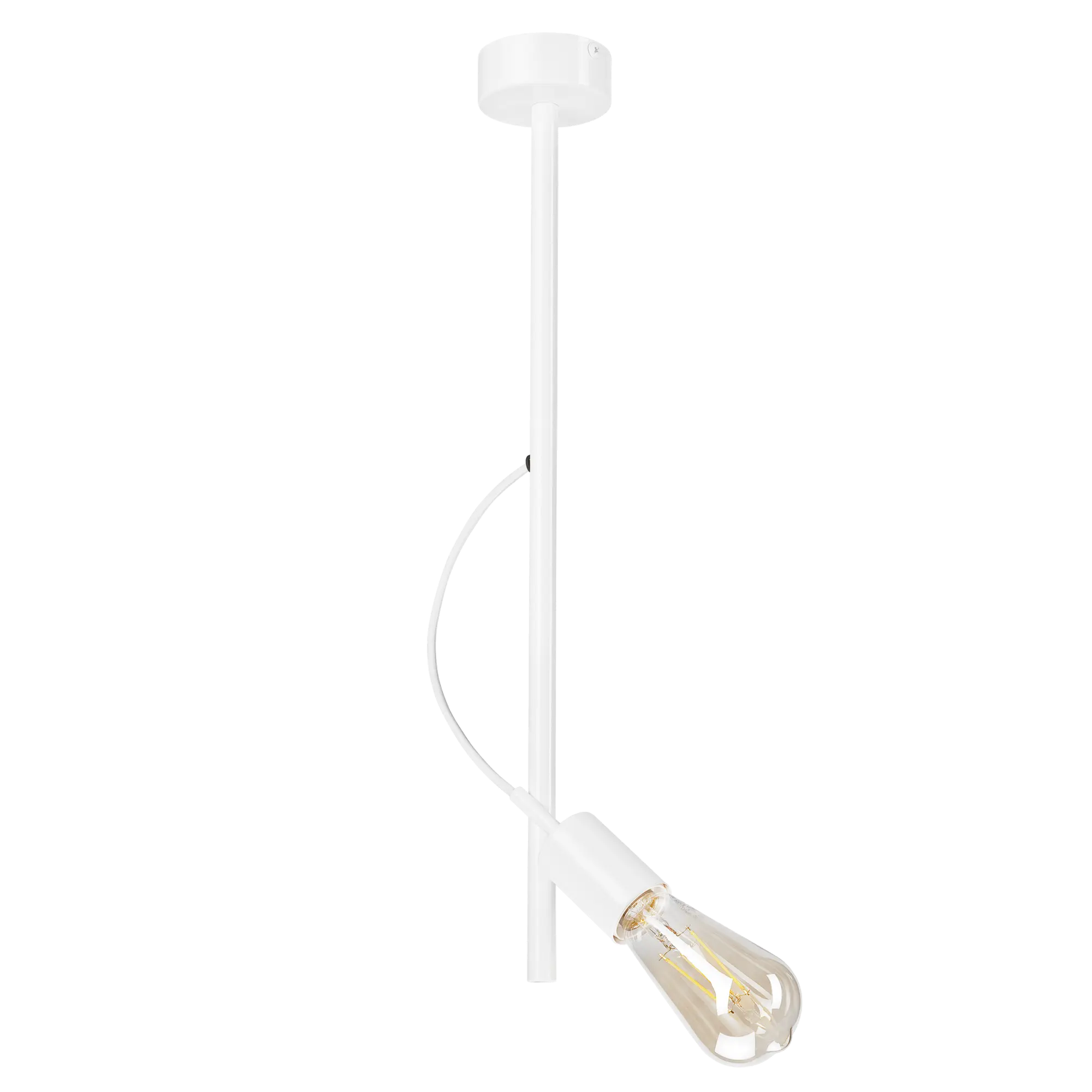 Lampa wisząca Taro biała E27 Lamkur