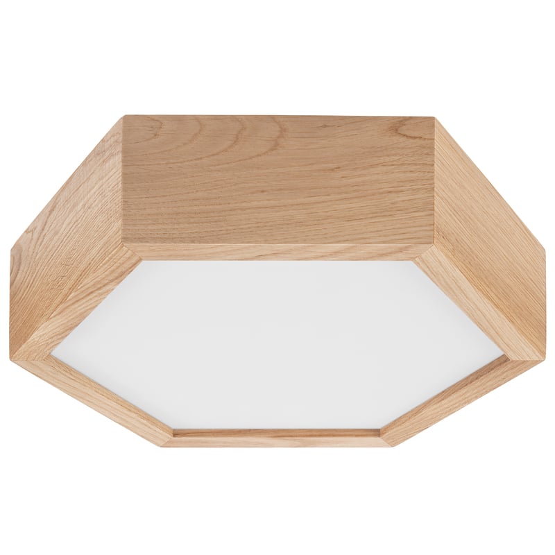Plafon 32 cm dąb E27 Lamkur