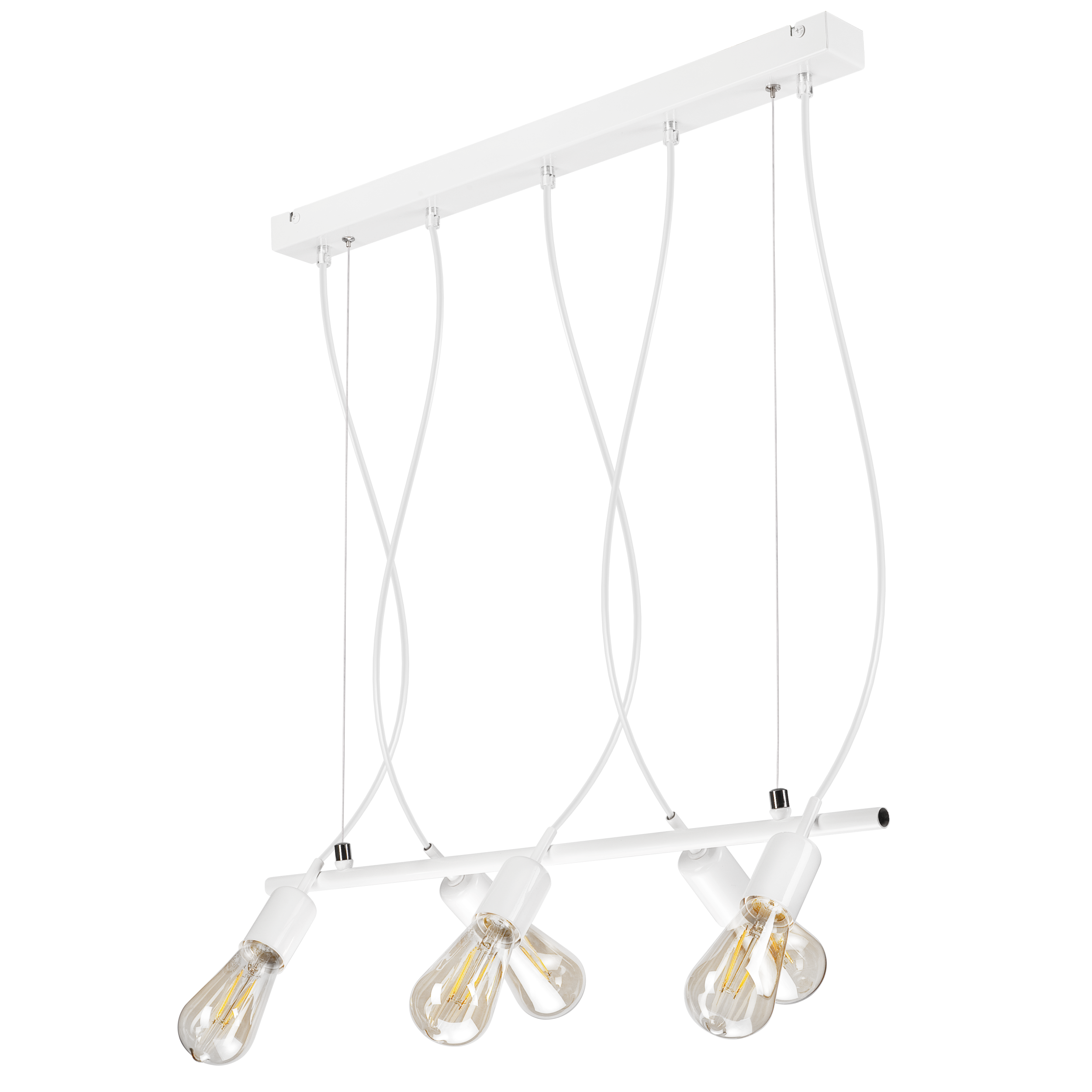 Lampa wisząca Taro biała 5 x E27 Lamkur